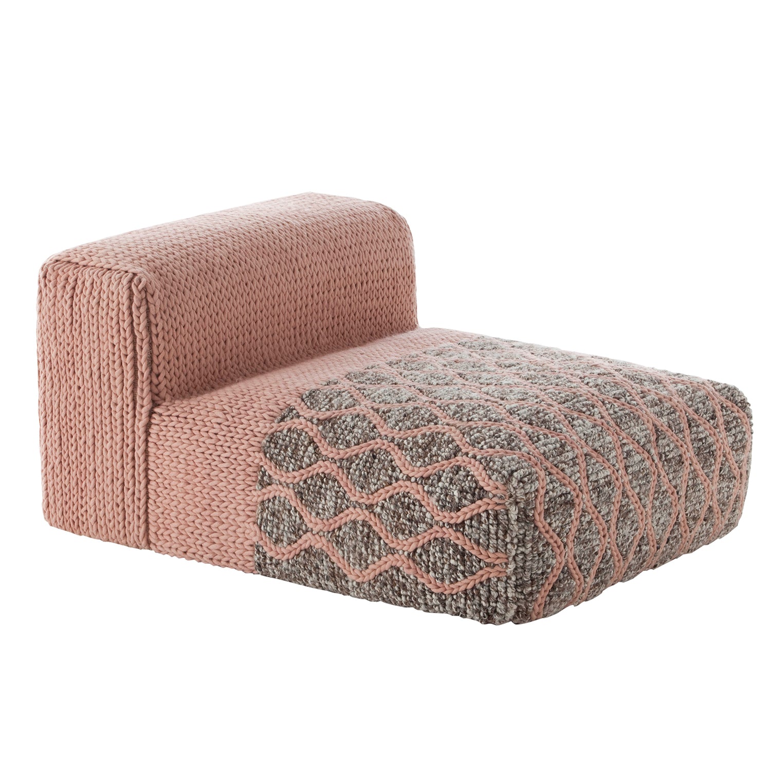 Gan Mangas Space sofa module in pink