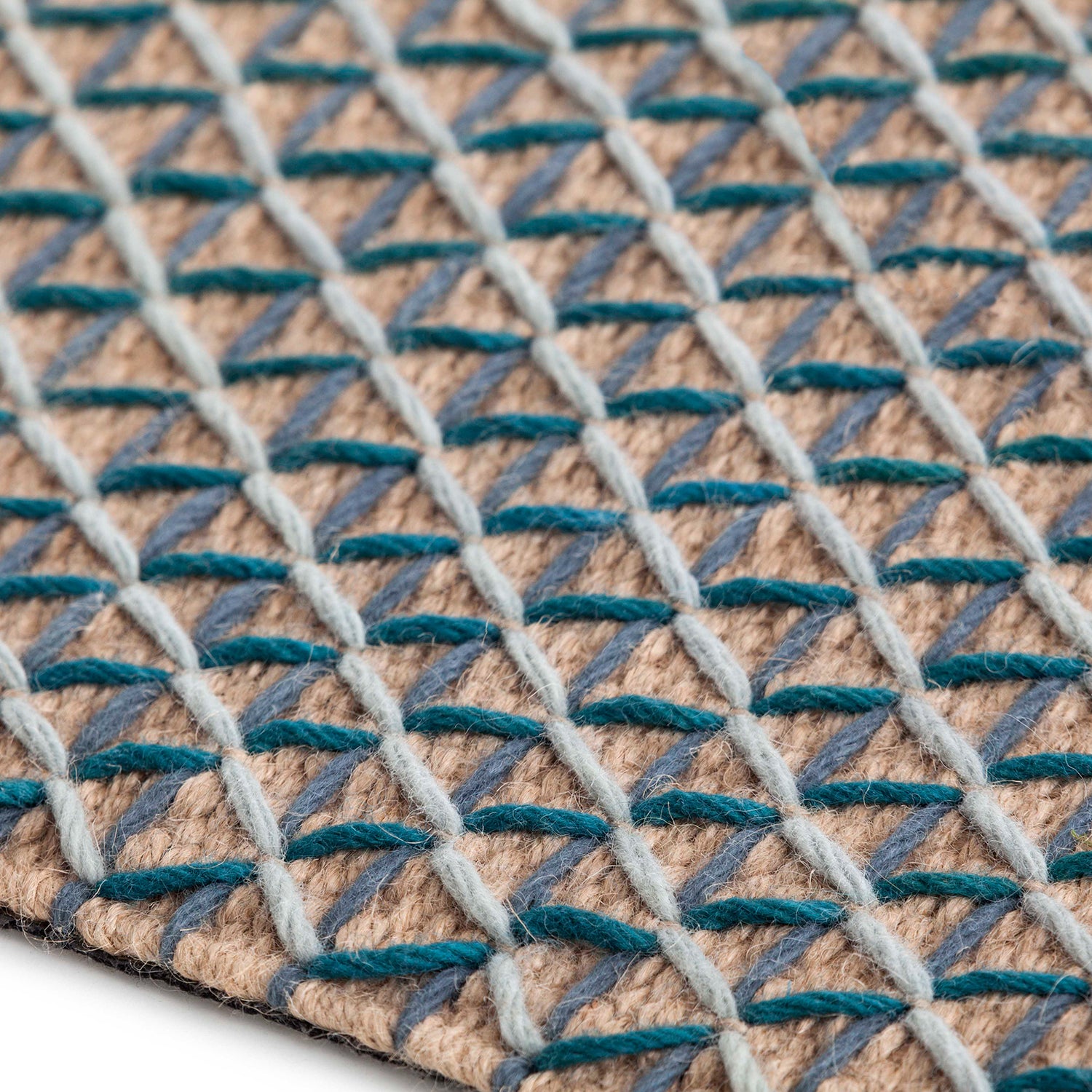 Gan Raw Design Rug in Blue