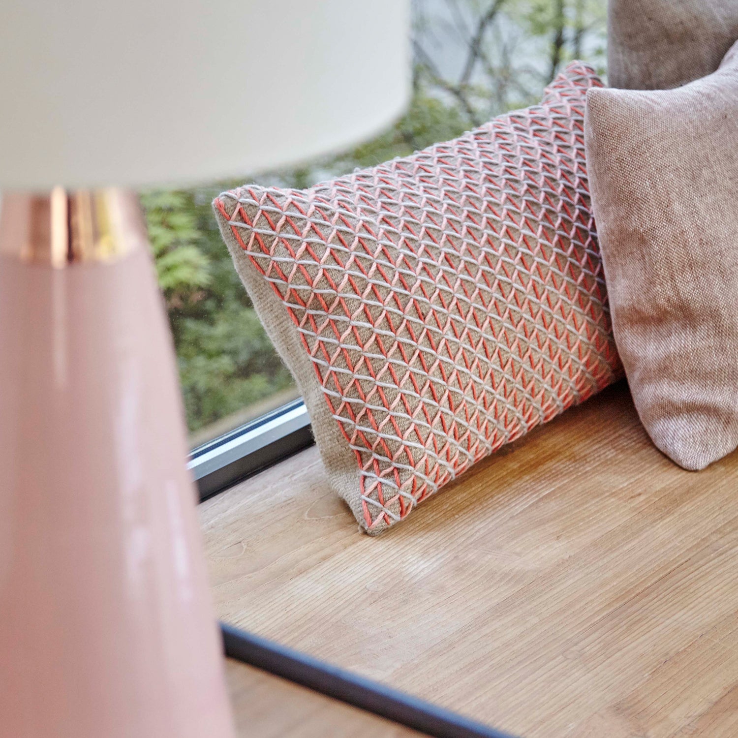 Gan Raw Design Cushion in Pink