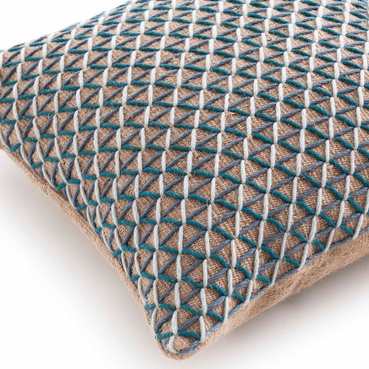 Gan Raw Design Cushion in Blue