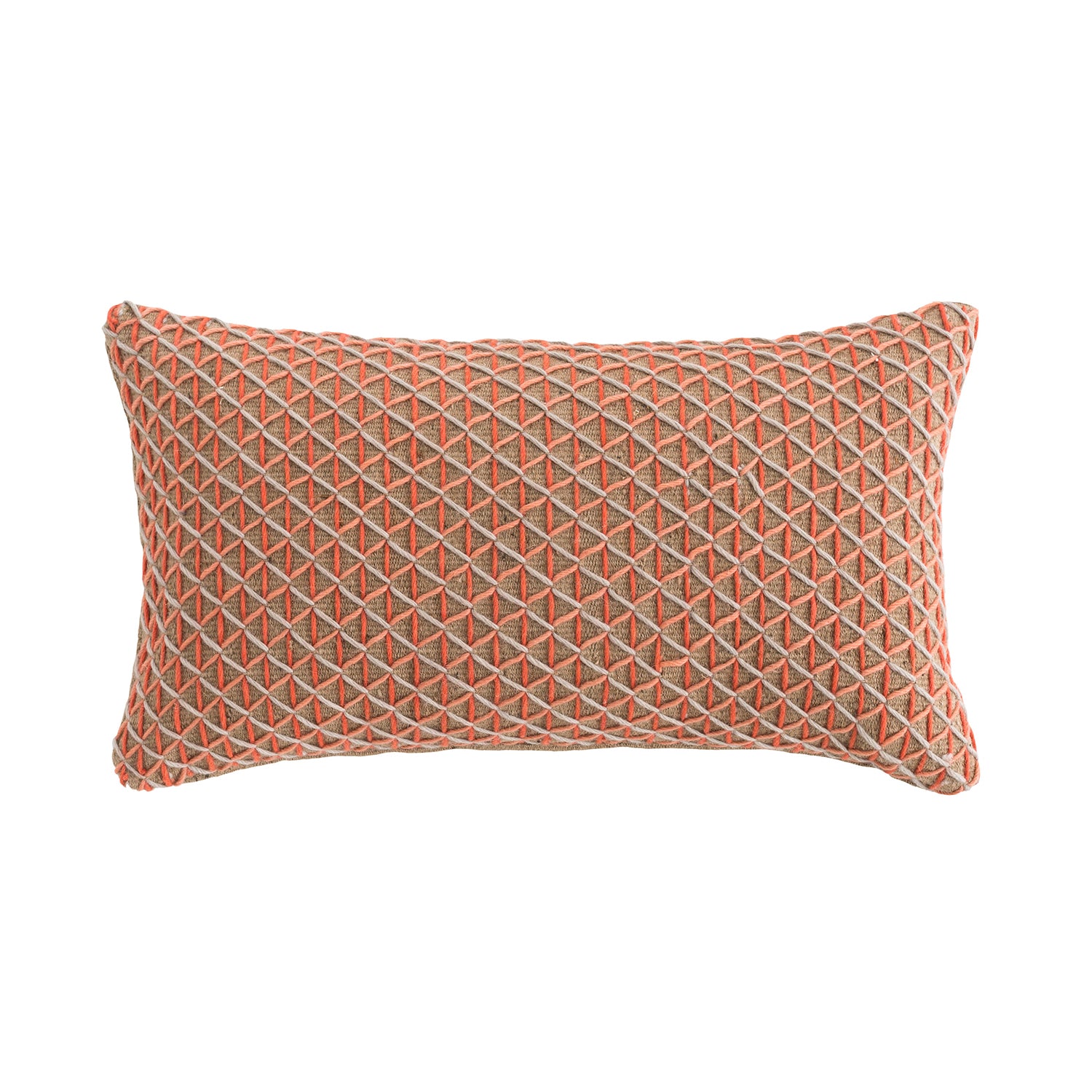 Gan Raw designer cushion 70x40 in pink