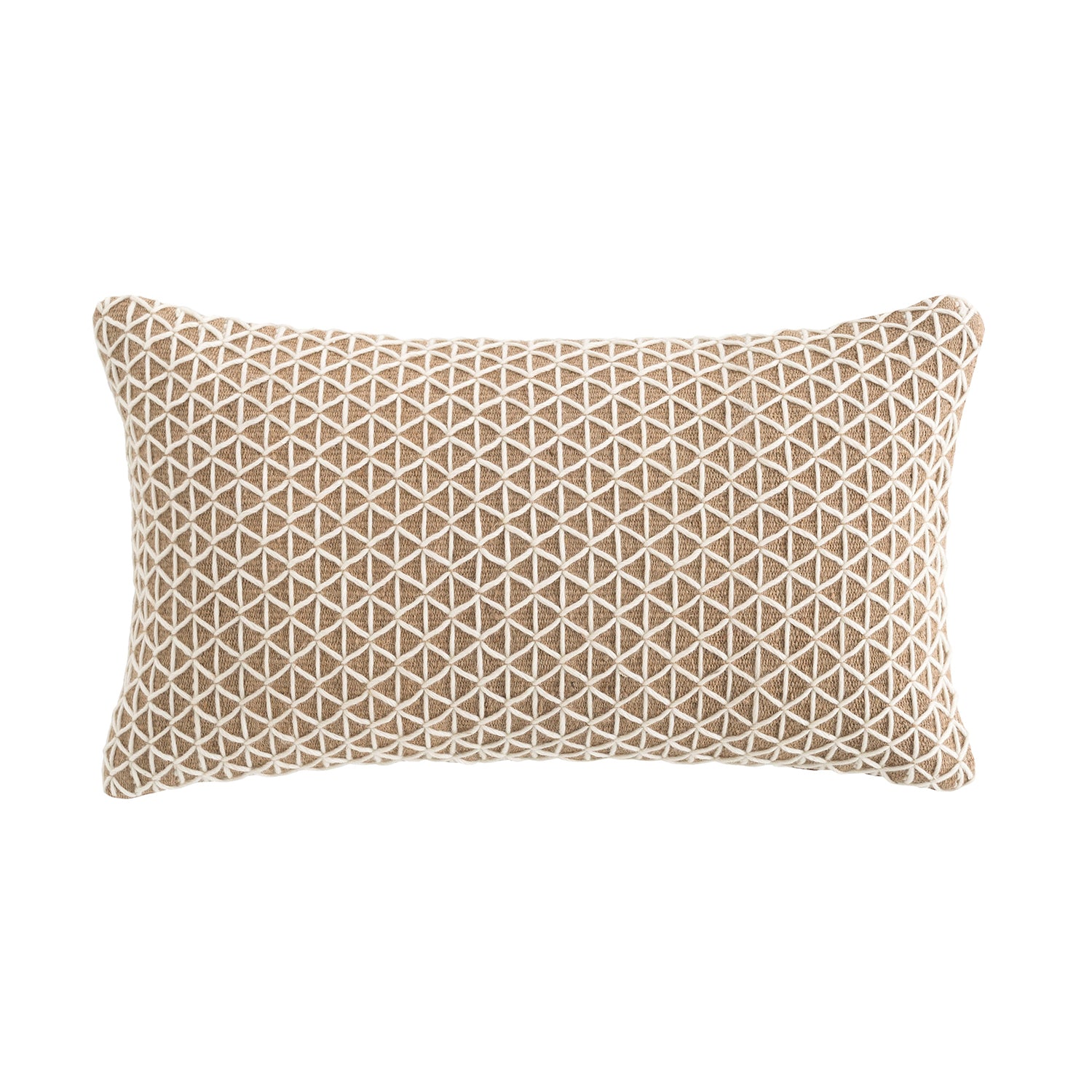 Gan Raw designer cushion 70x40 in white