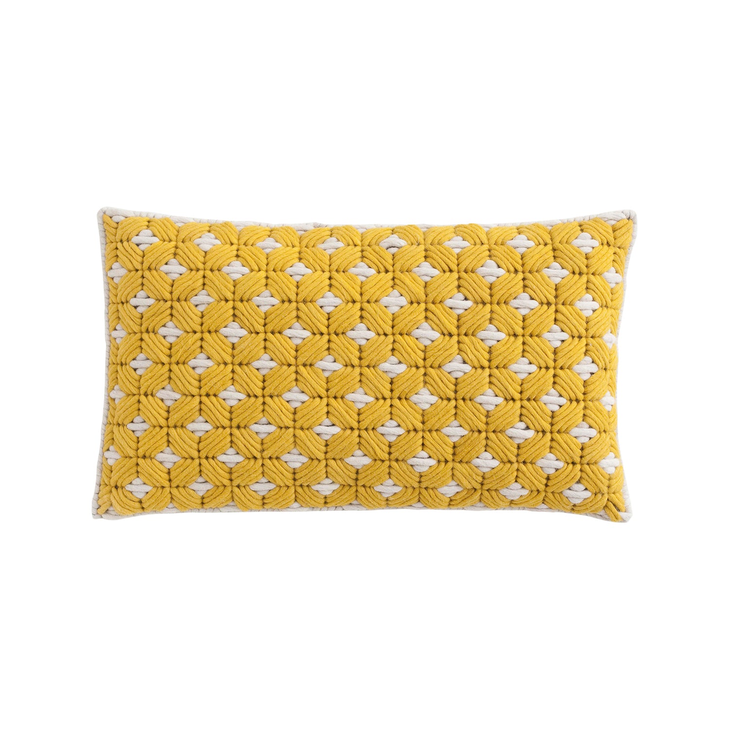 Gan Silai designer cushion 60x35 in yellow