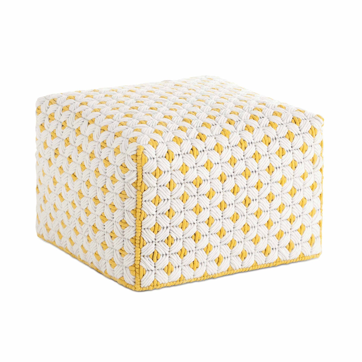 Gan Silai Designer Pouf in white