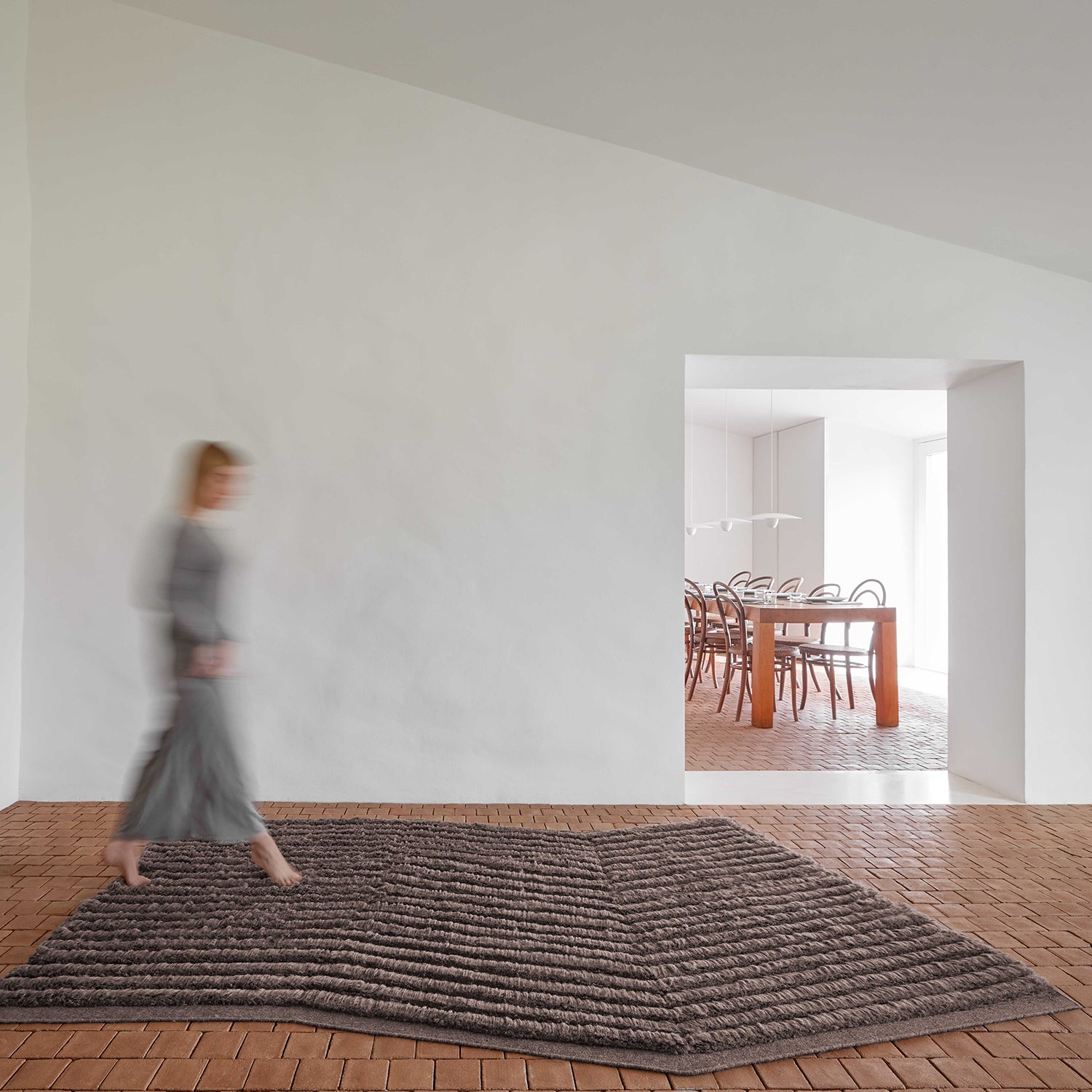 Gan Lines Rug irregular rug ambience image