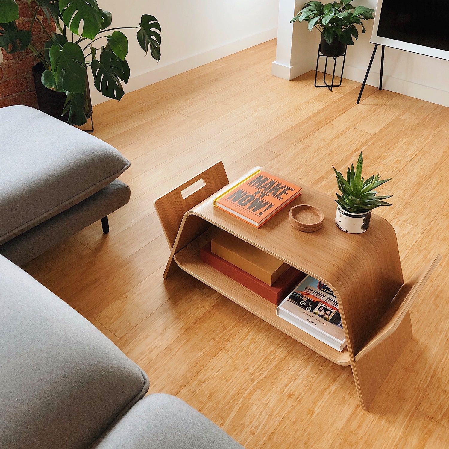 John Green Embrace coffee table in oak ambience image