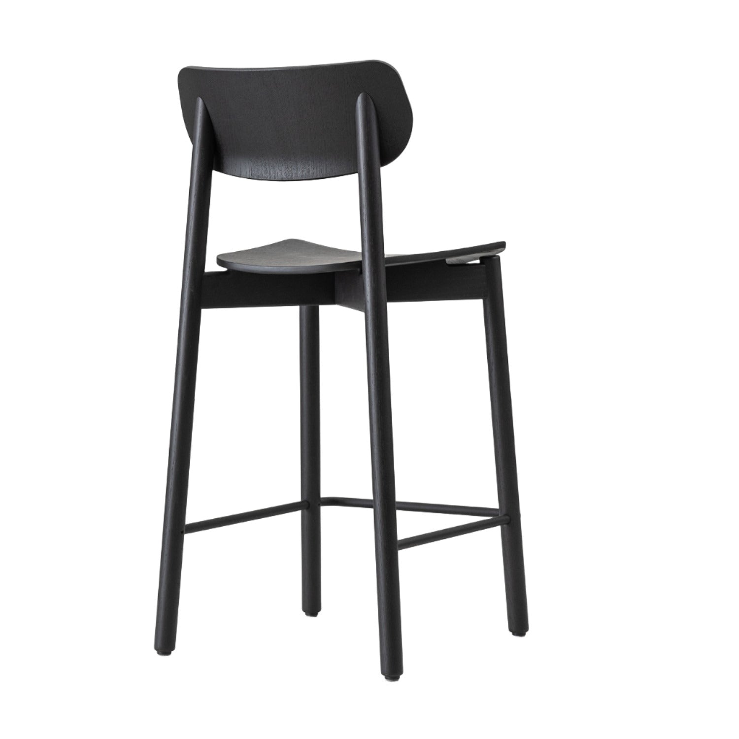 John Green Stool in Black Oak