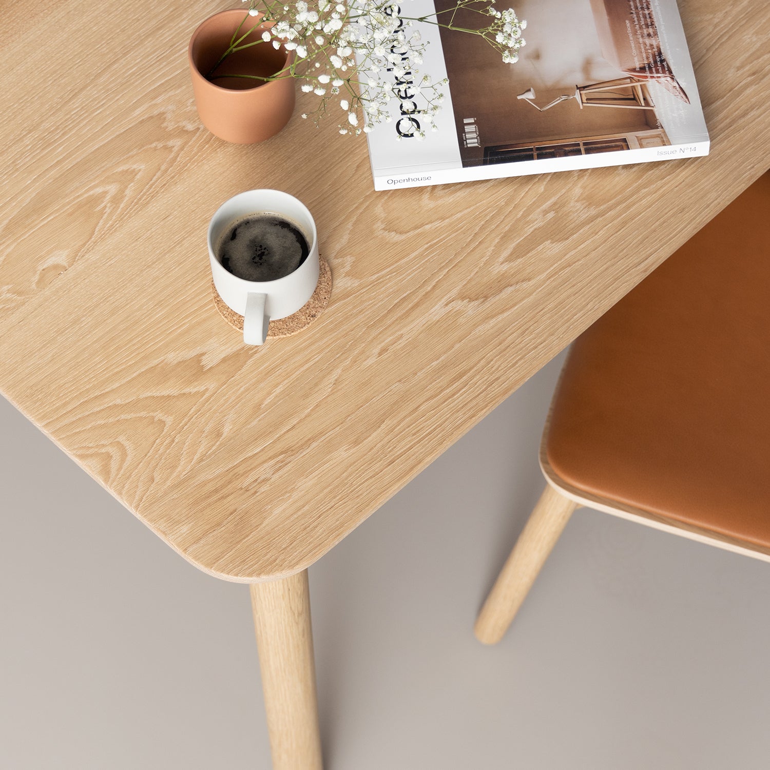 John Green Otis Table in Oak ambience image