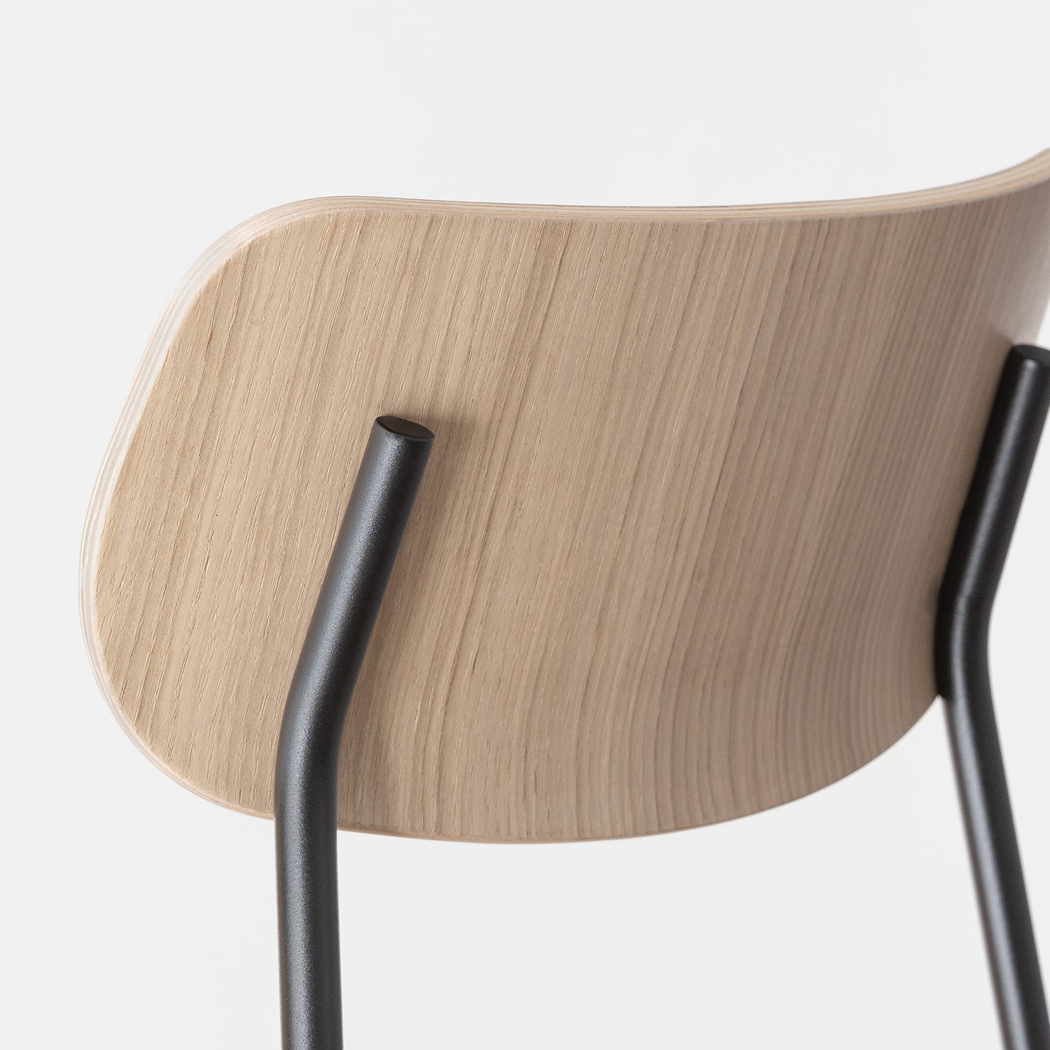 John Green Otis Tube Chair in Oak Detail Shot