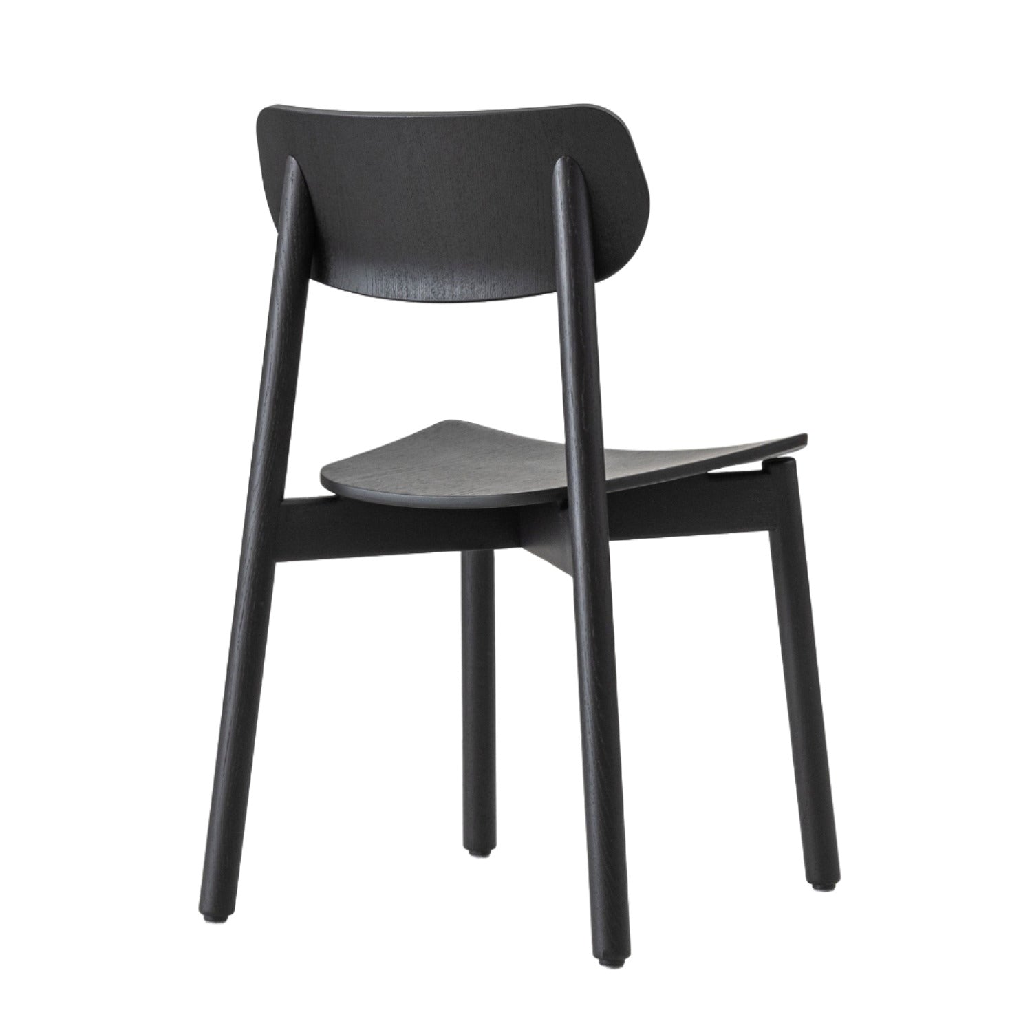 John Green Otis Wood Chair in Black Oak