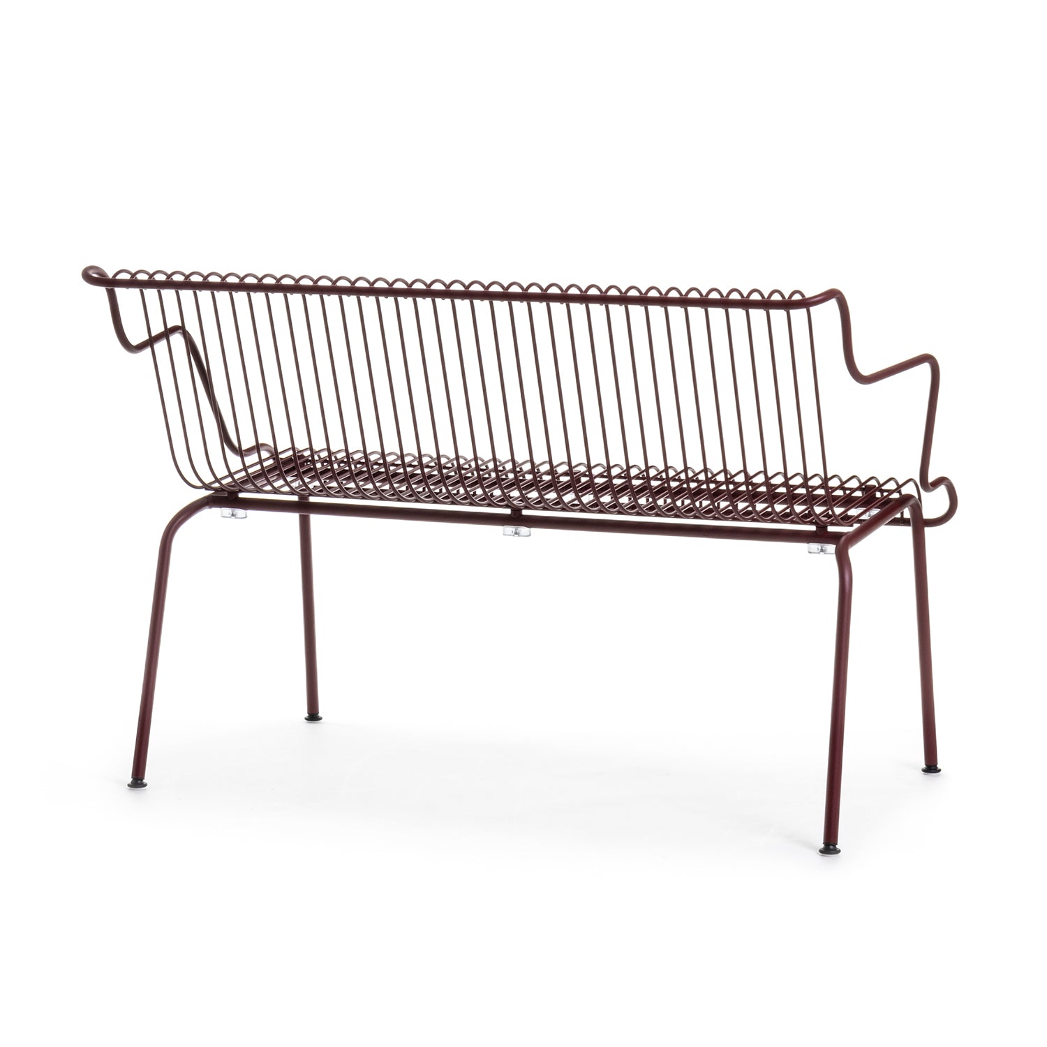 Magis South Dining Bench in bordeaux