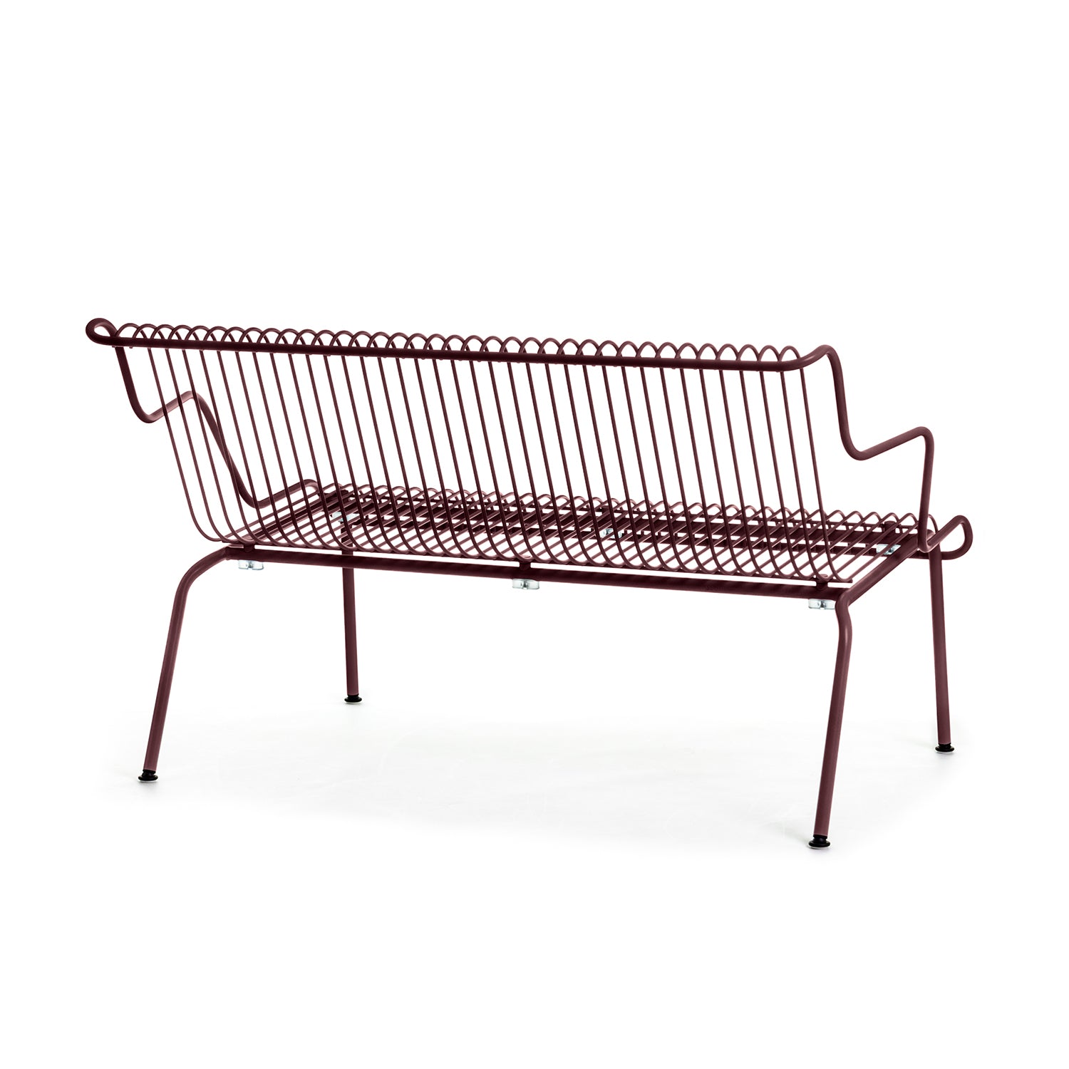 Magis South Low Bench in bordeaux