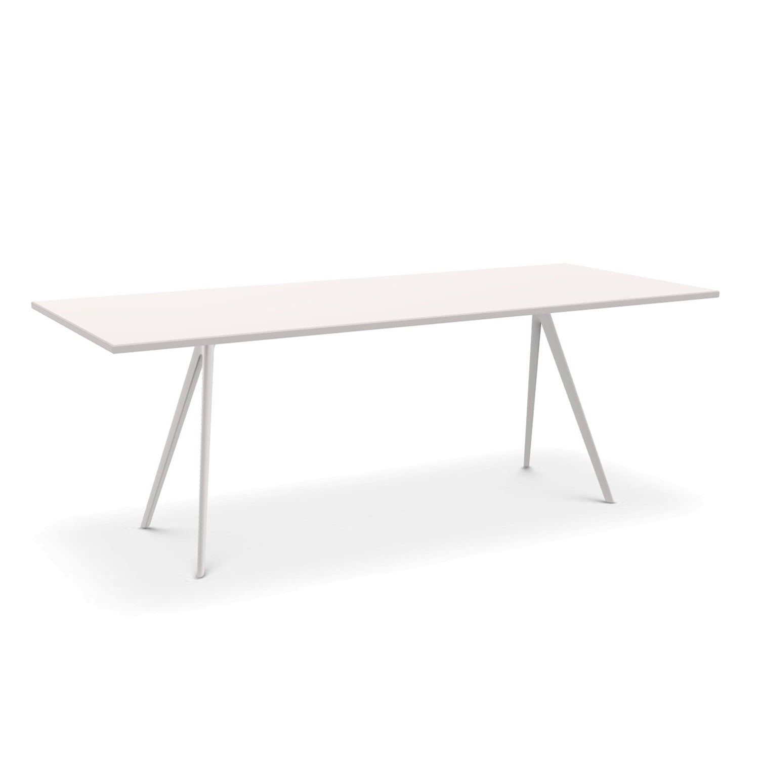 Magis Baquette dining table white steel and white top