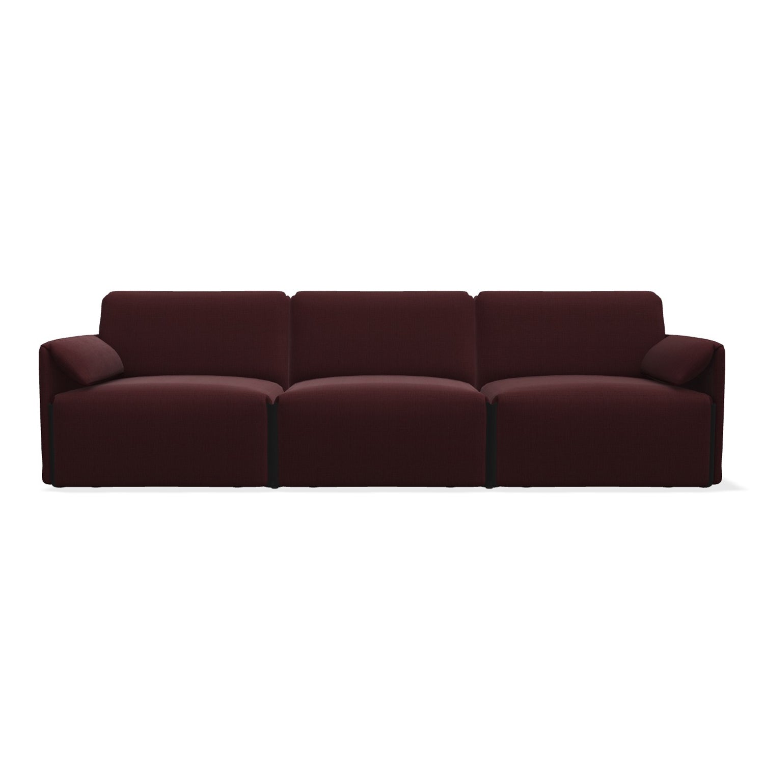 Magis Costume 3 Seater Modular Sofa in burgundy