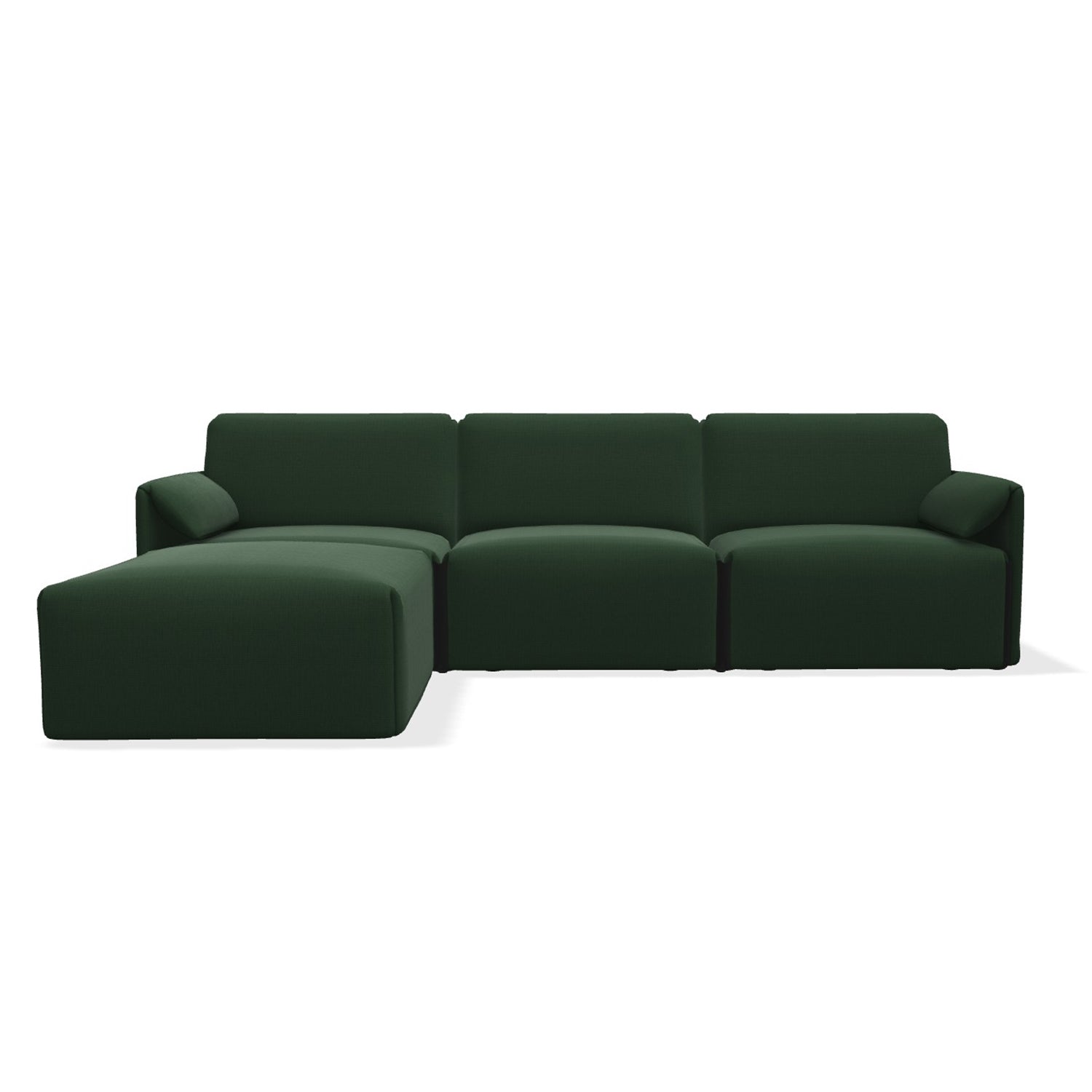 Magis Costume 3 Seater Sofa Combination 4 with chaise ottoman in green