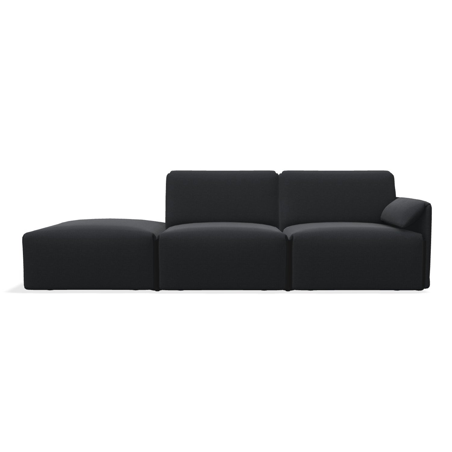 Magis Costume 3 Seater Modular Sofa with open end in anthracite