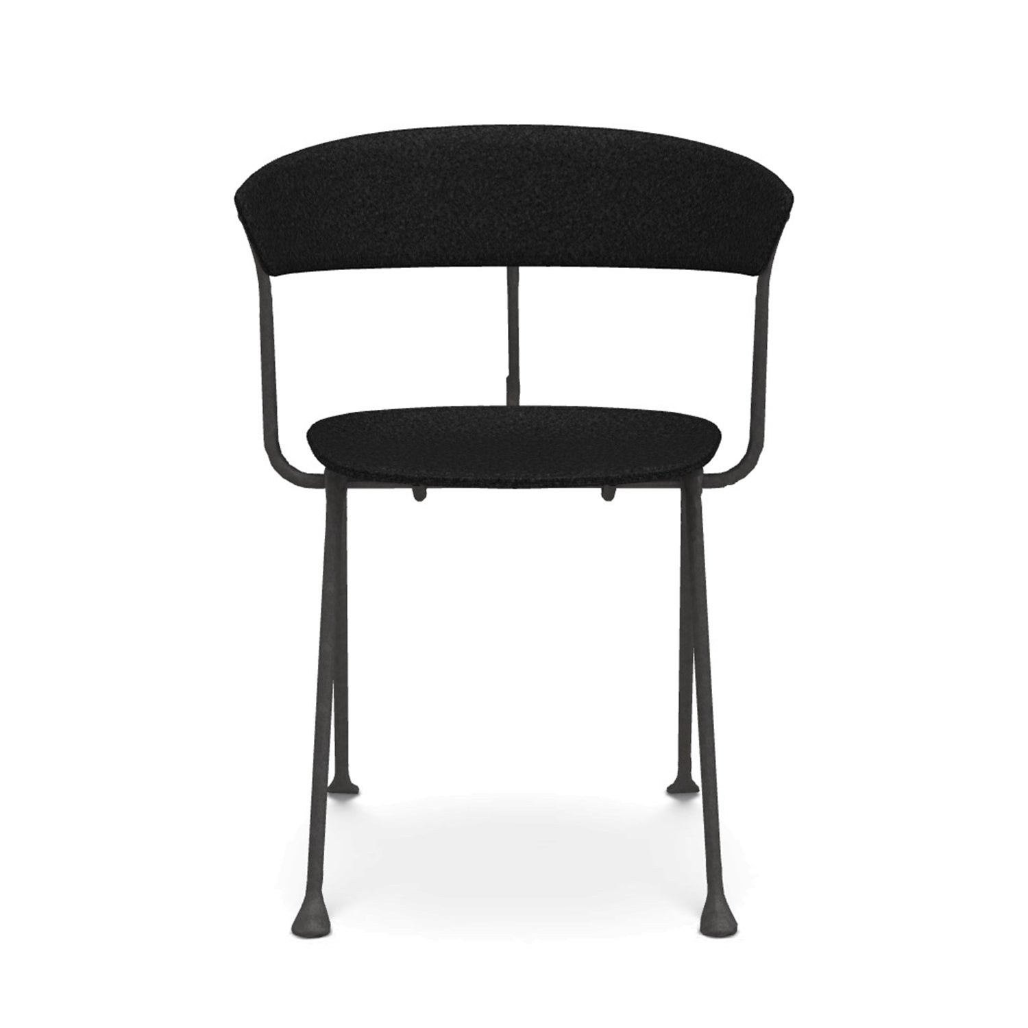 Magis Officina upholstered chair in Kvadrat Divina MD Black