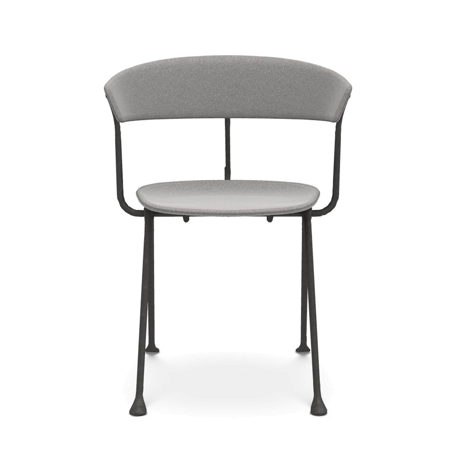 Magis Officina upholstered chair in Kvadrat Divina melange light grey