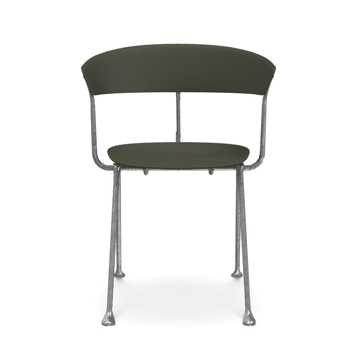 Magis Officina chair galvanised legs green