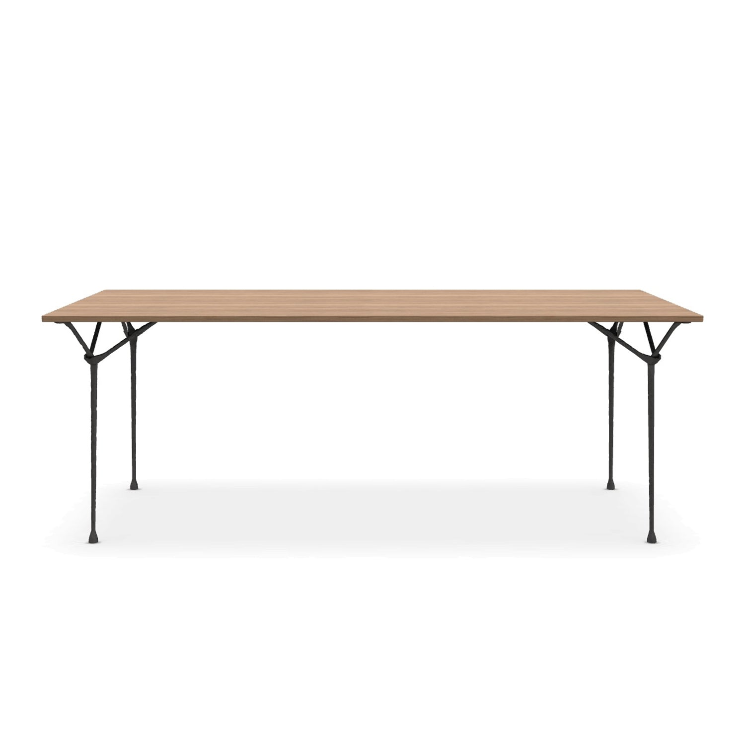 Magis Officina 200x90 dining table forged iron legs and walnut table top