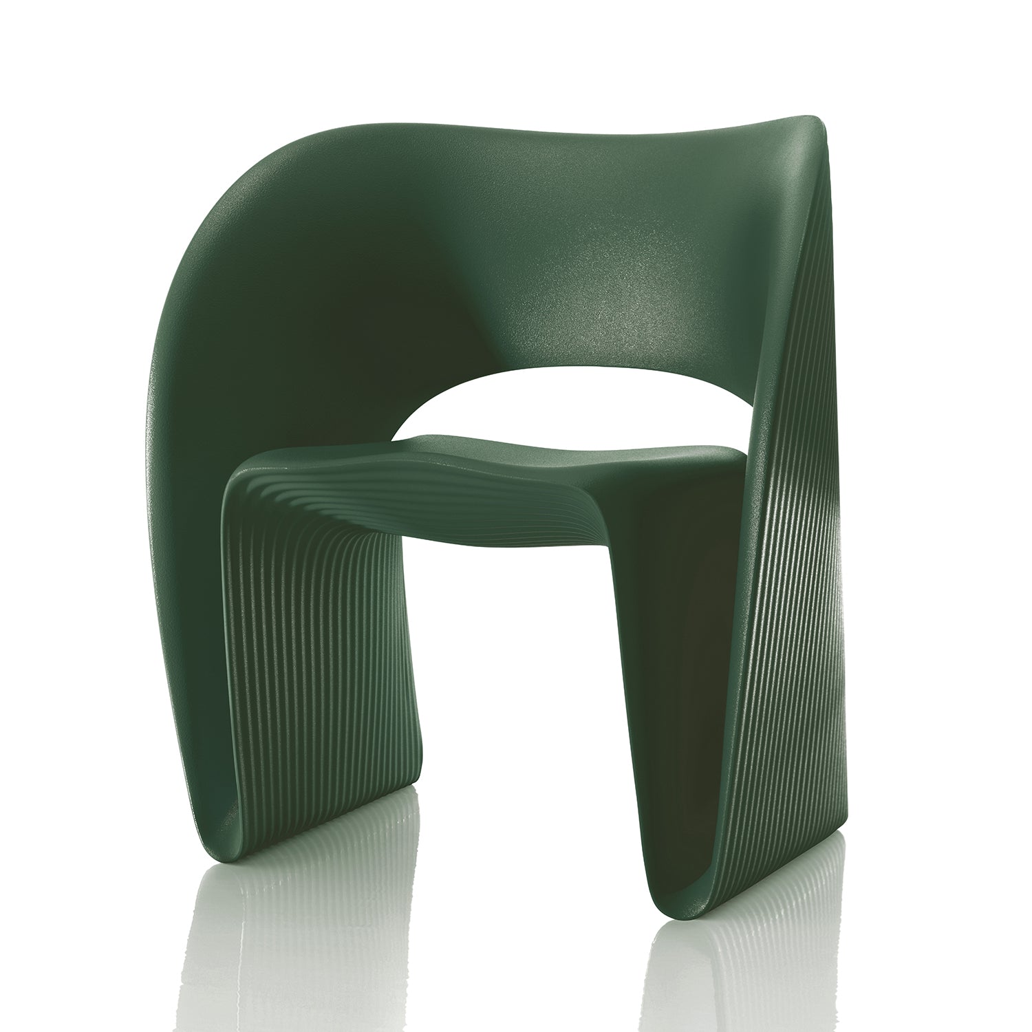 Magis Raviolo Accent Chair in olive green