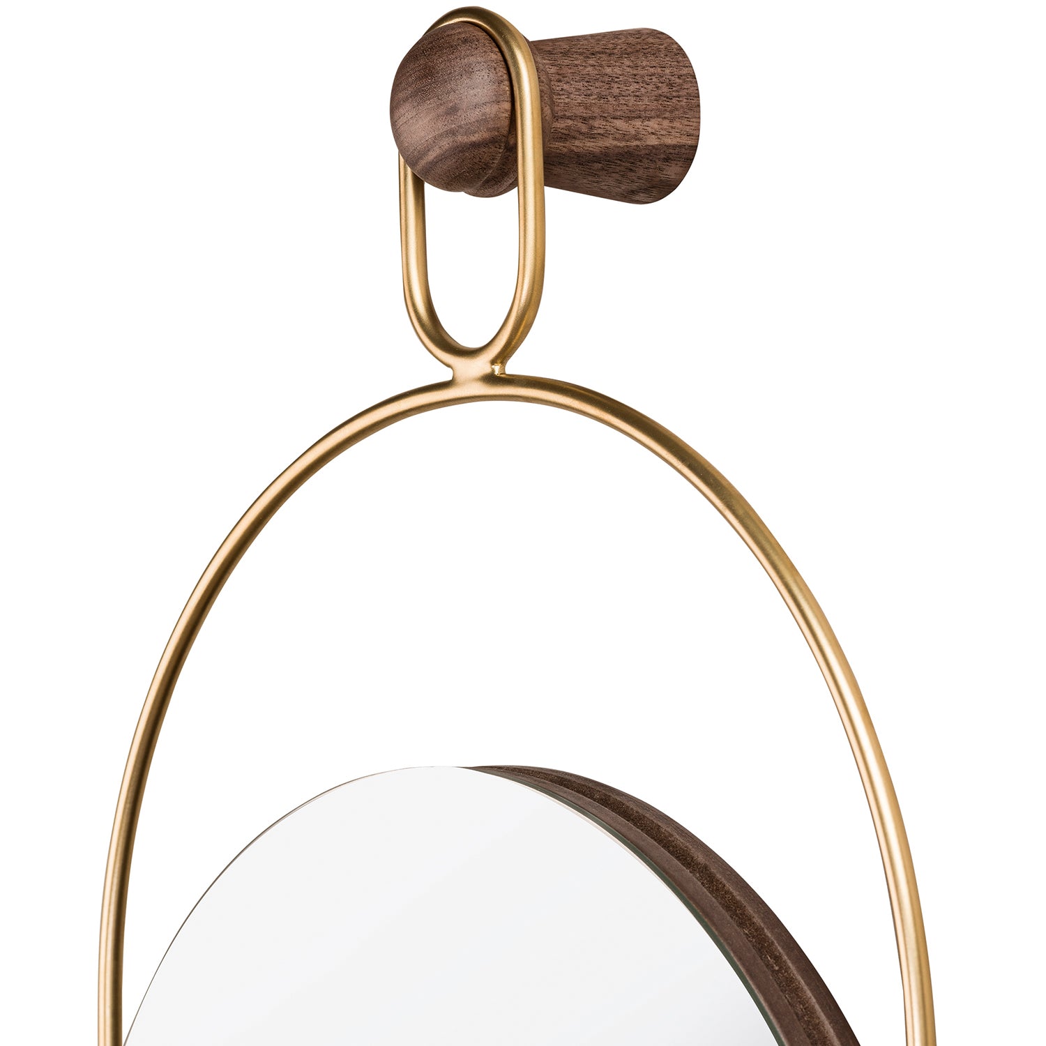 Nomon Link Mirror Eslabon in gold detail shot