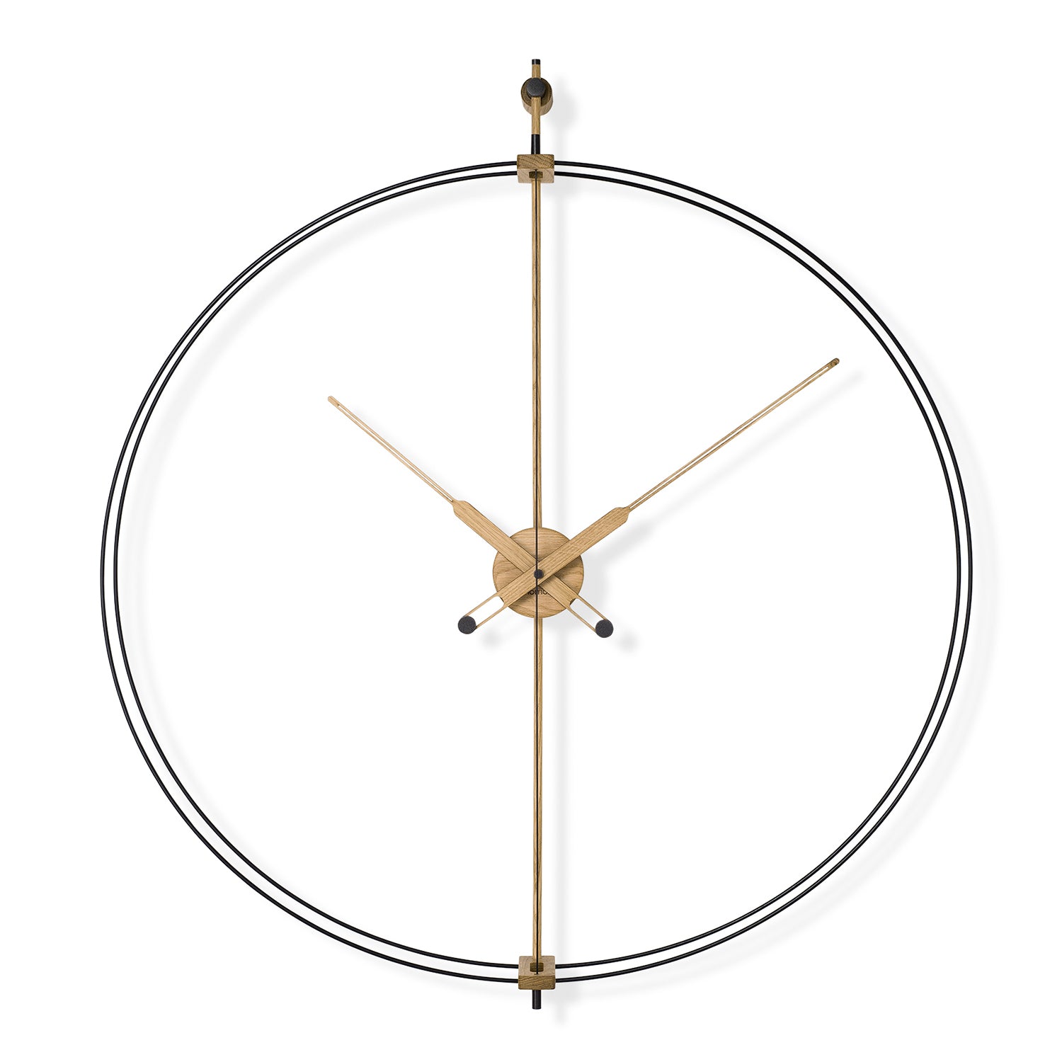 Nomon Clock black and oak