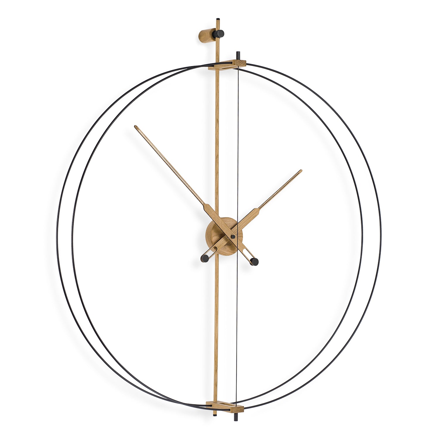 Nomon Clock black and oak