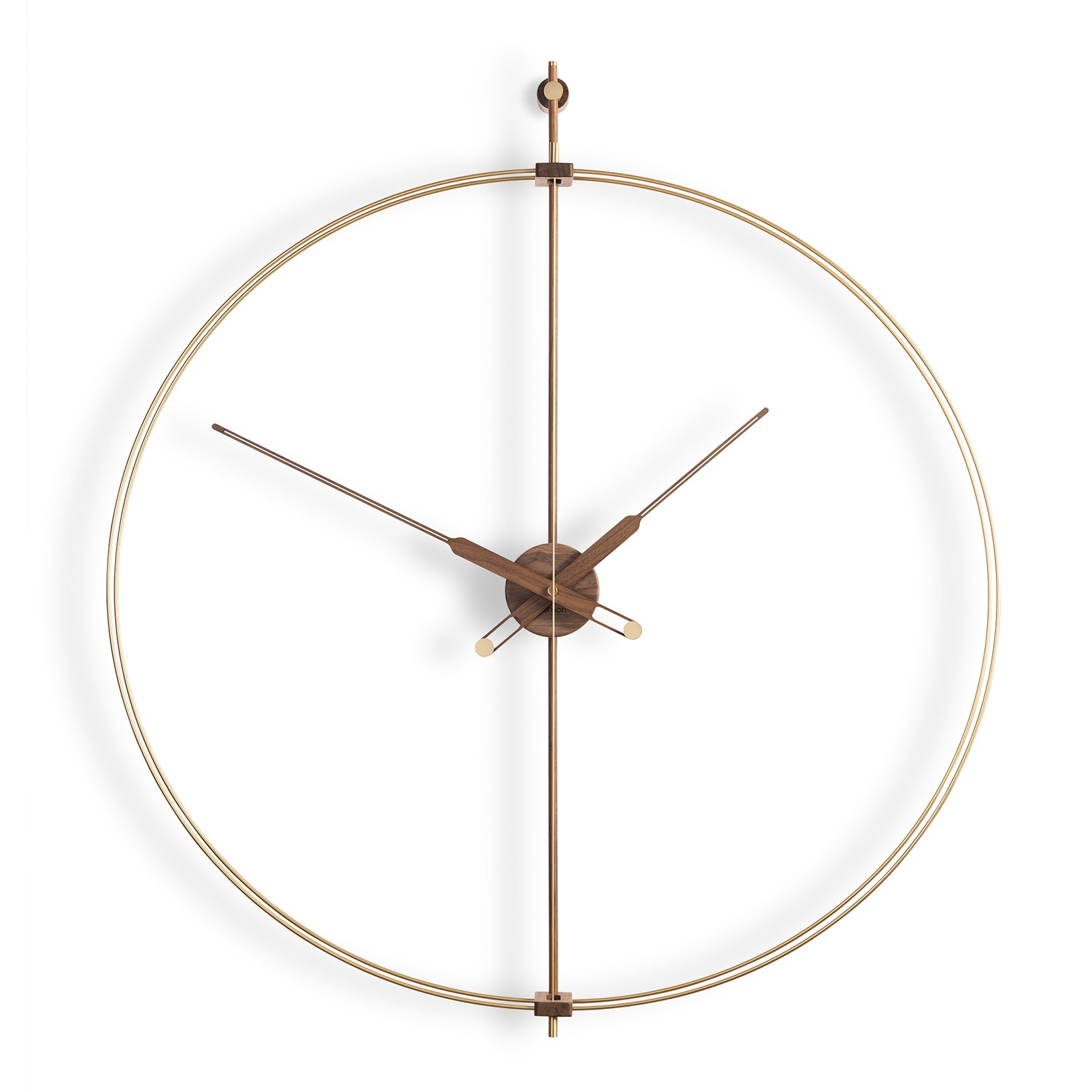 Nomon Clock gold and walnut