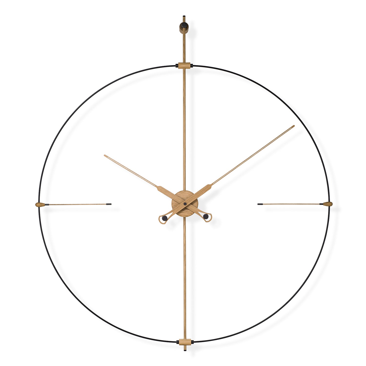 Nomon Bilbao Premium clock in Oak and black