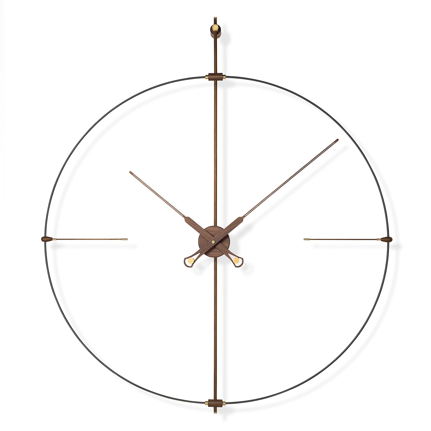 Nomon Bilbao Premium Clock in walnut and black