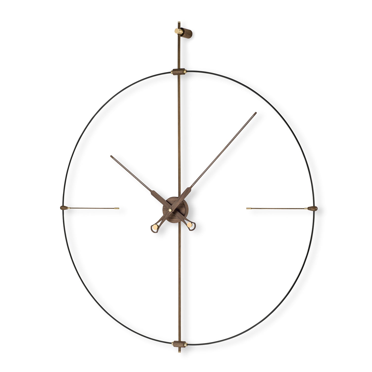 Nomon Bilbao Premium Clock in walnut and black