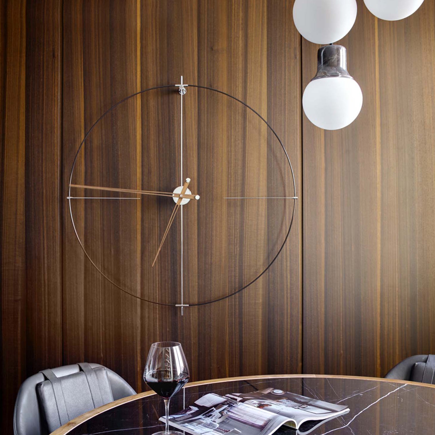 Nomon Bilbao Handmade Clock in walnut