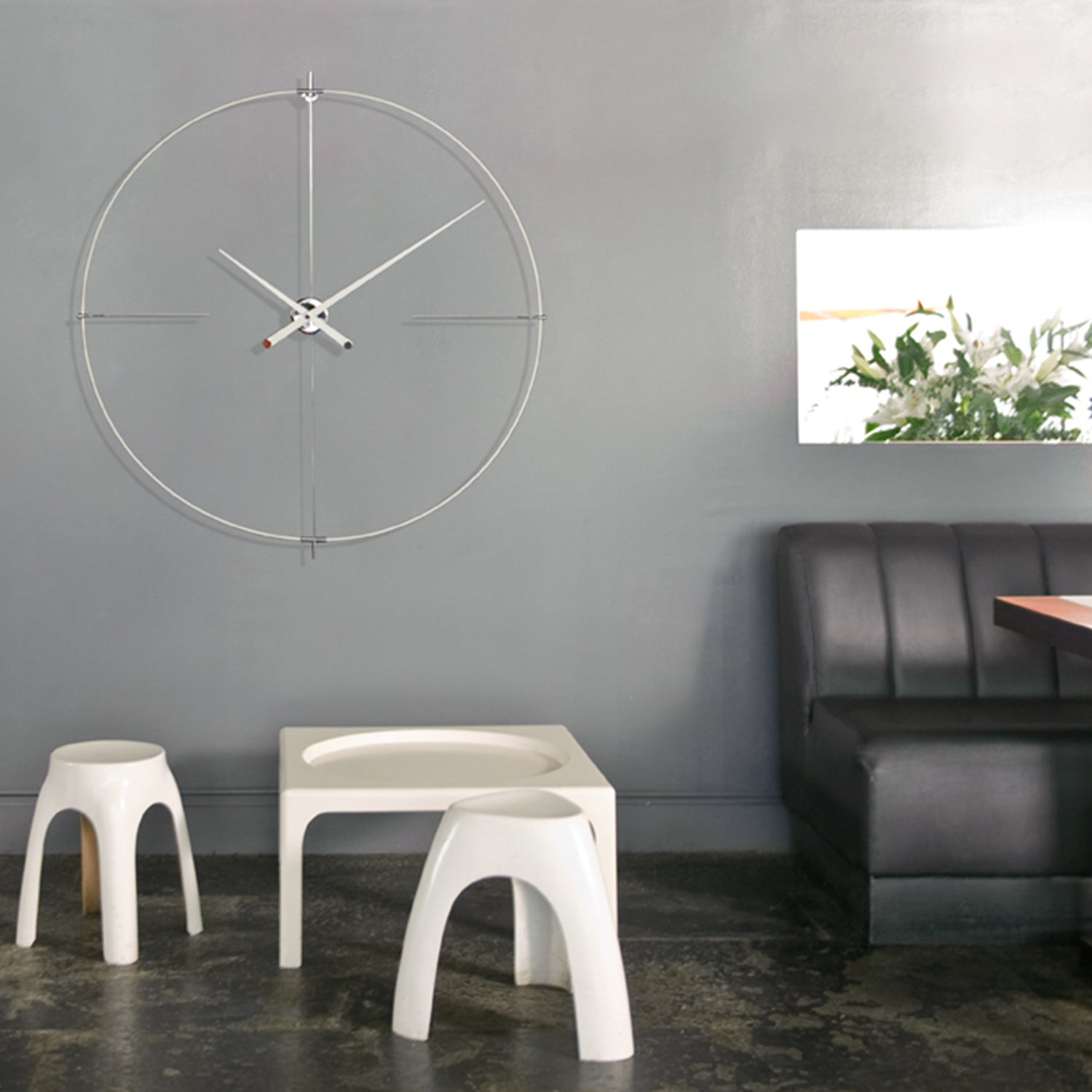 Nomon Bilbao Handmade Clock in white