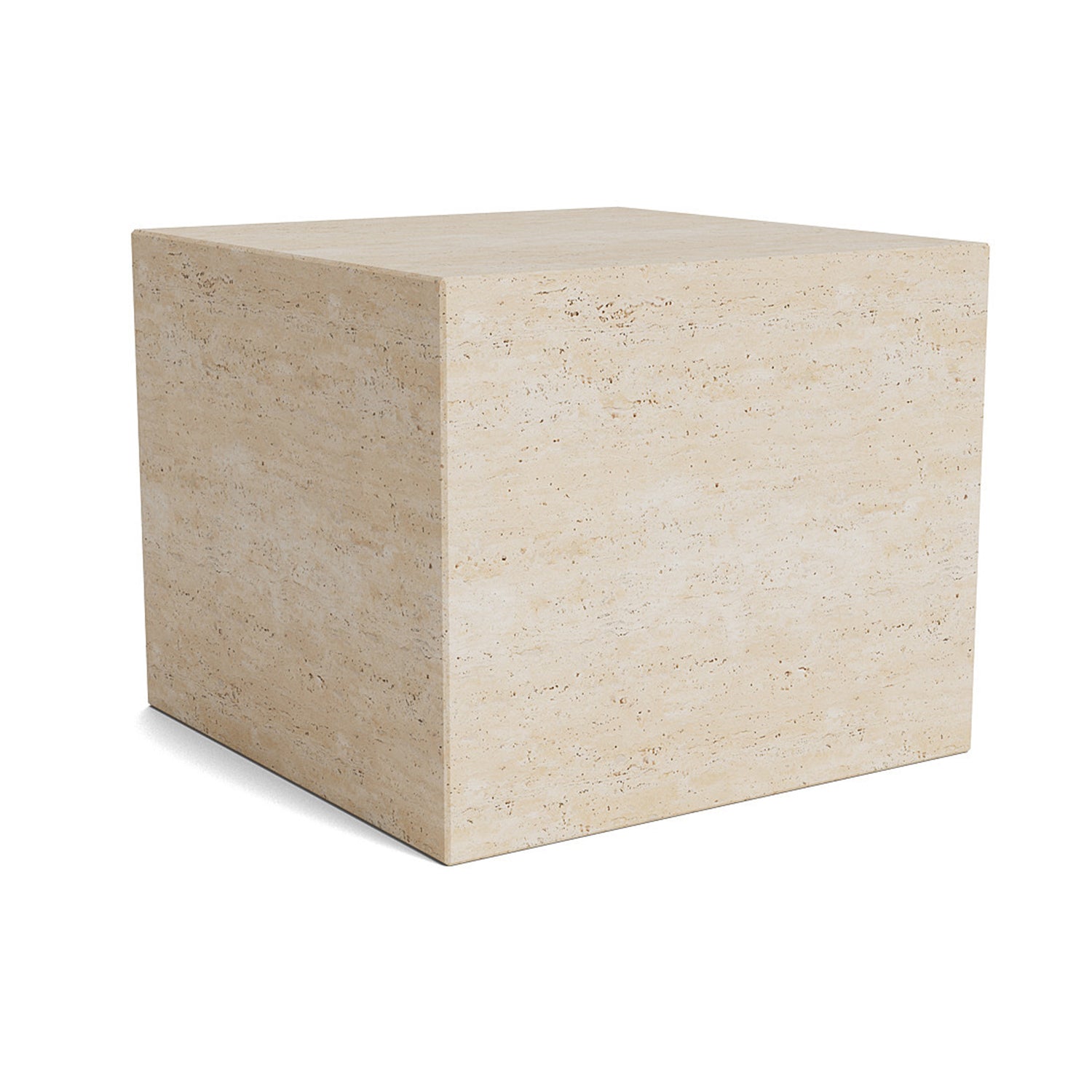 NORR11 Cubism Coffee Table Small in Travertine