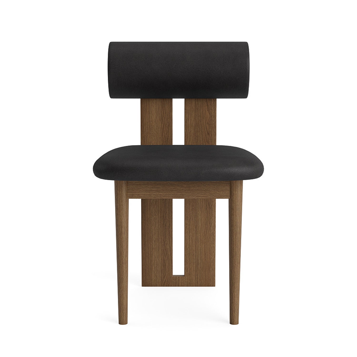 NORR11 Hippo Dining Chair in light Smoked Oak and anthracite leather