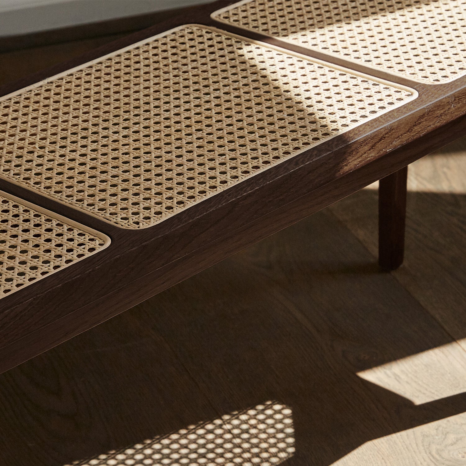 NORR11 Le Roi Bench in smoked oak