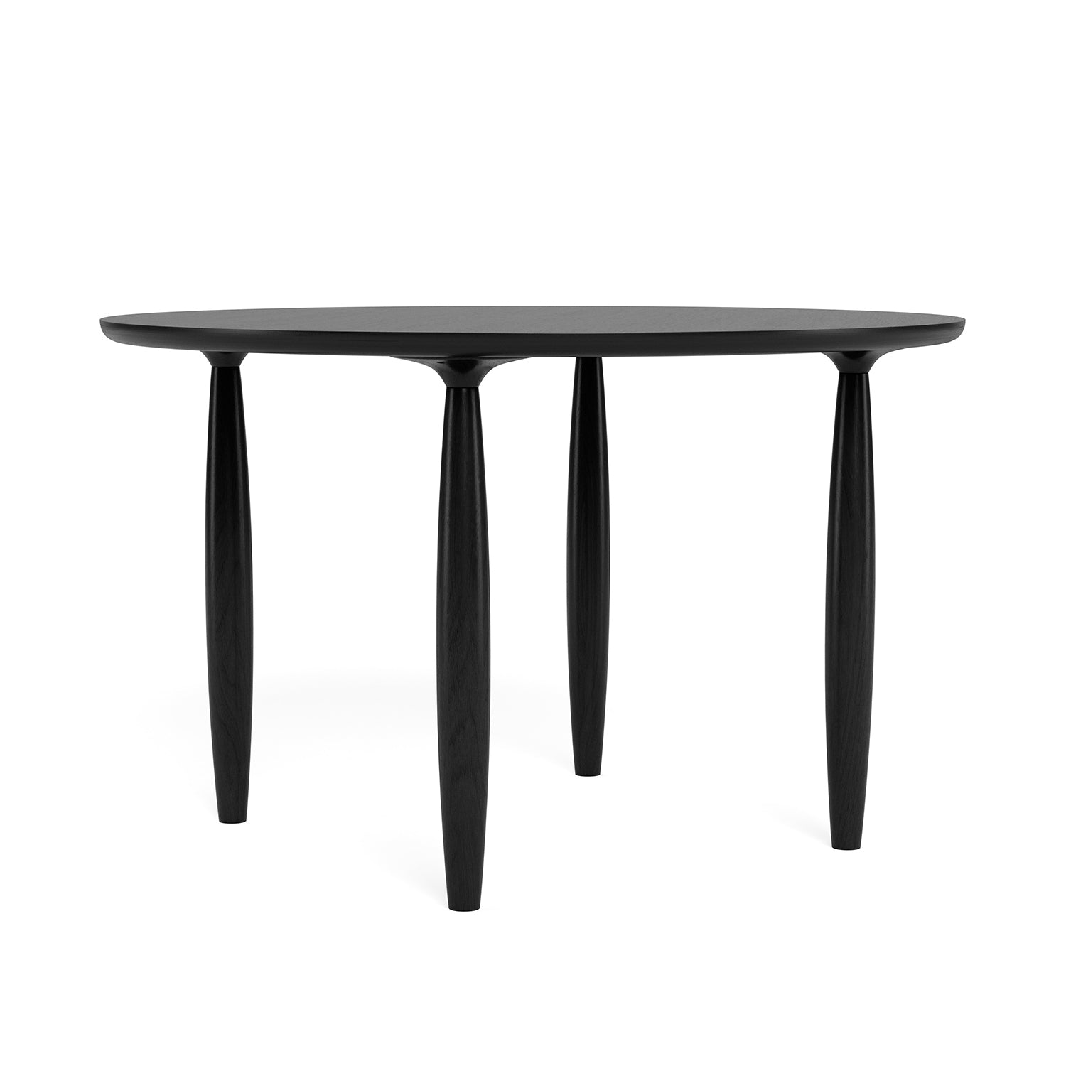 NORR11 OKU Round Dining Table in black oak