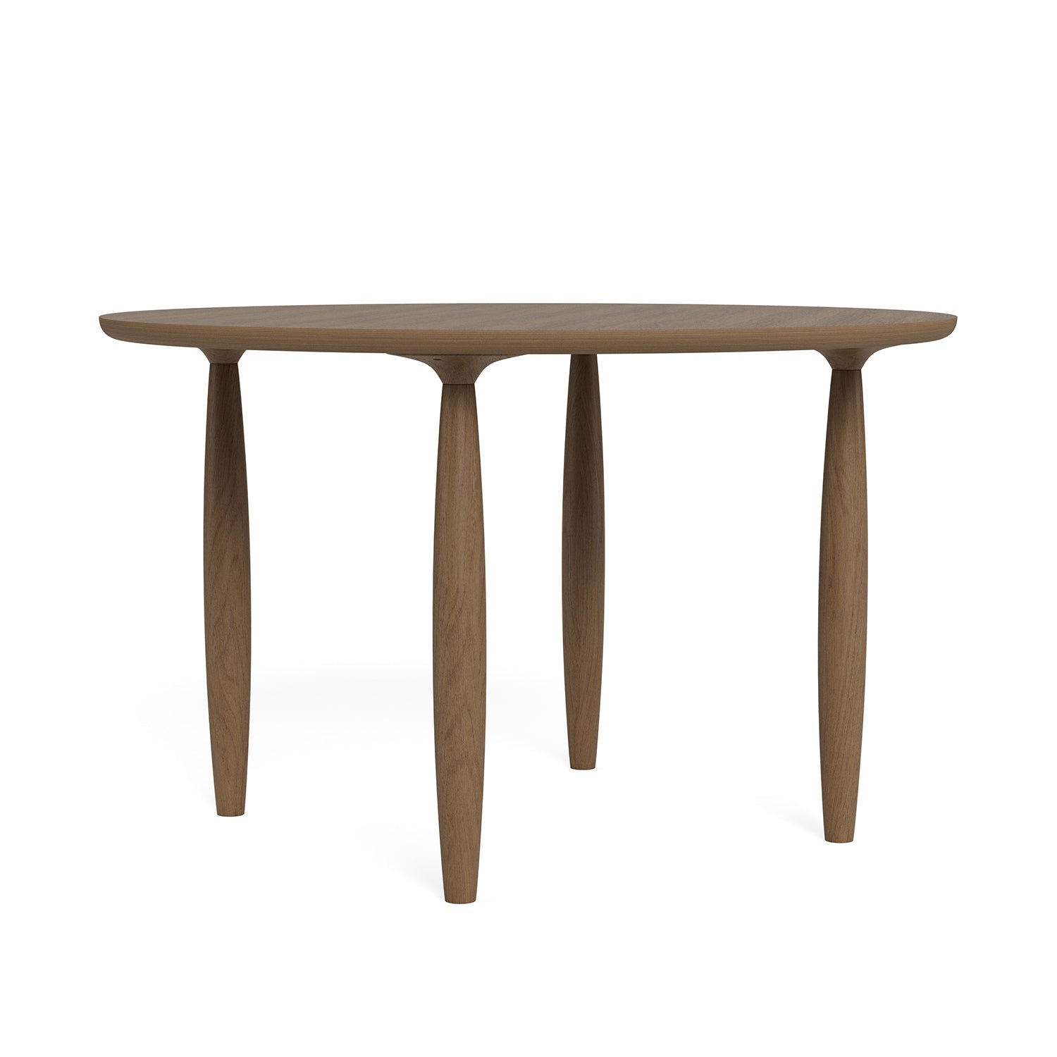 NORR11 OKU Round Dining Table in light smokd oak