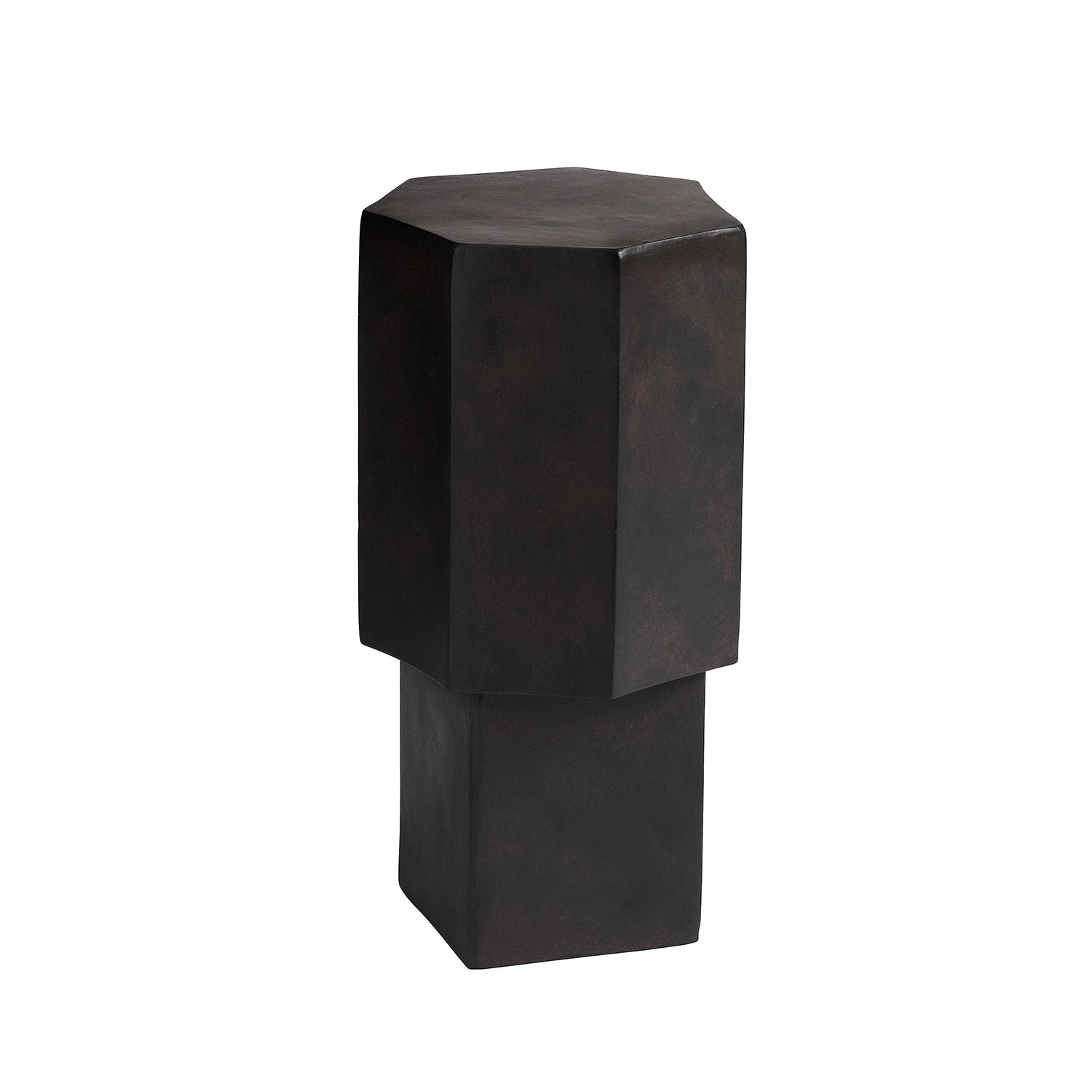 NORR11 Quartz Side Table in black earth