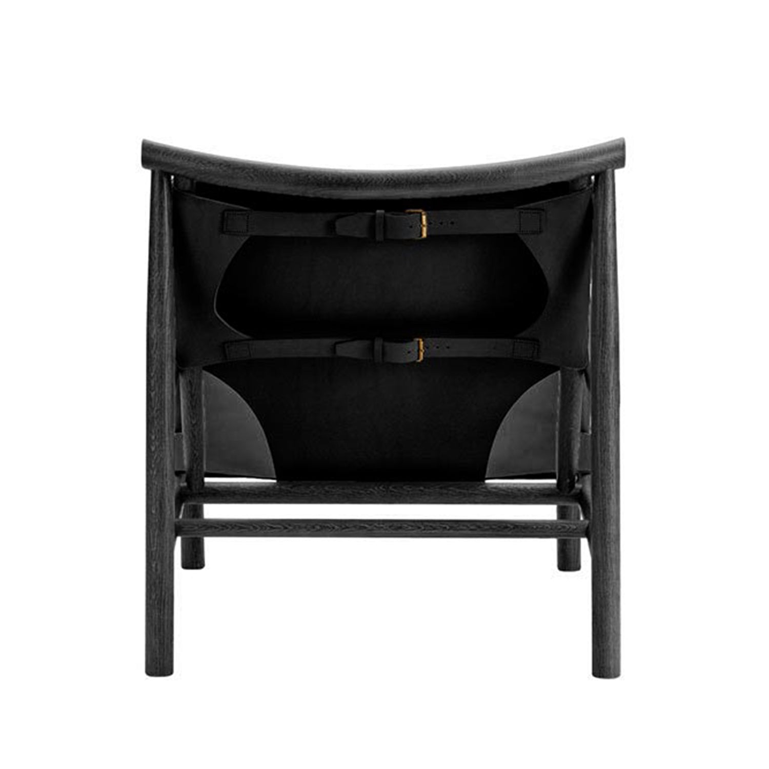 NORR11 Samurai Armchair in black leather