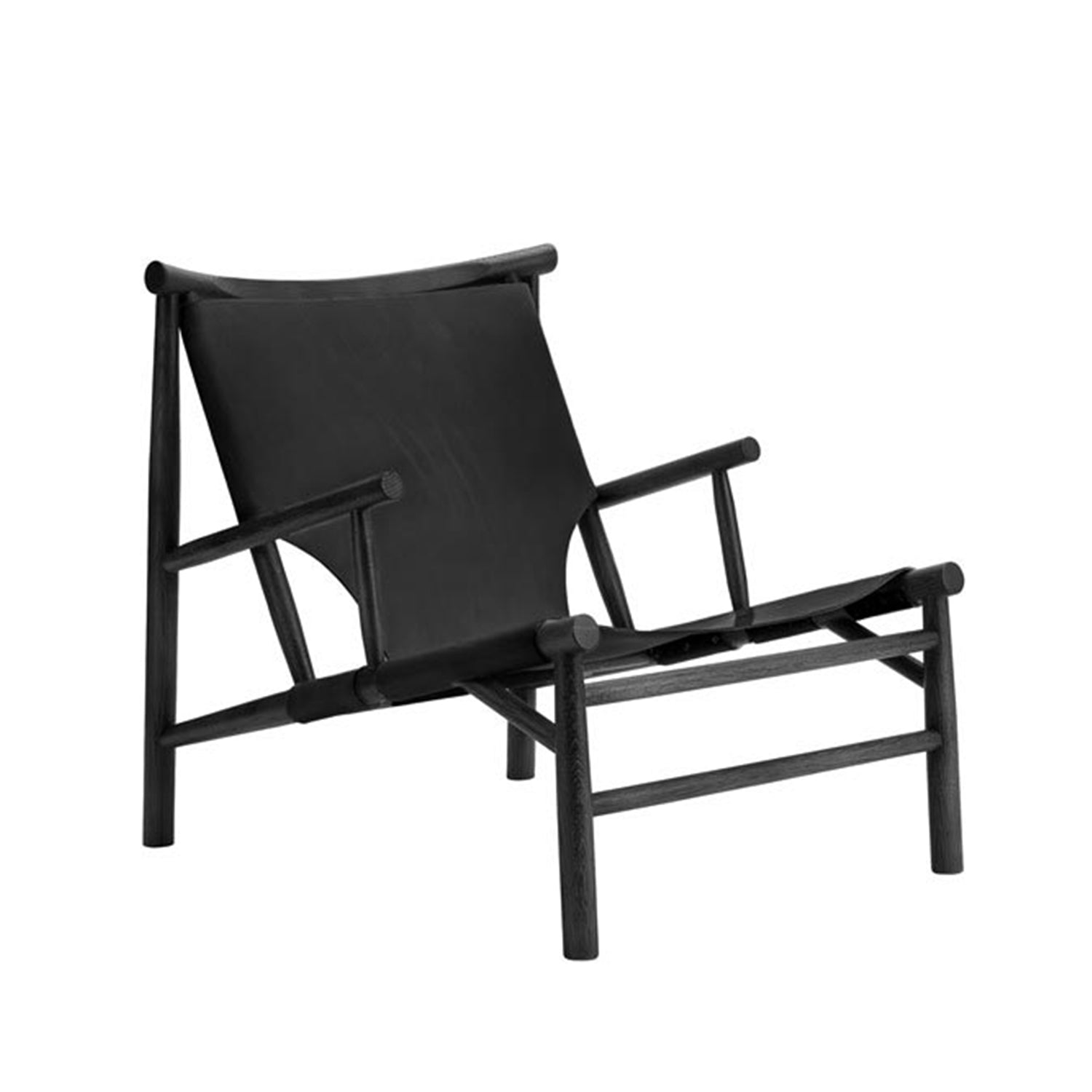 NORR11 Samurai Armchair in black leather