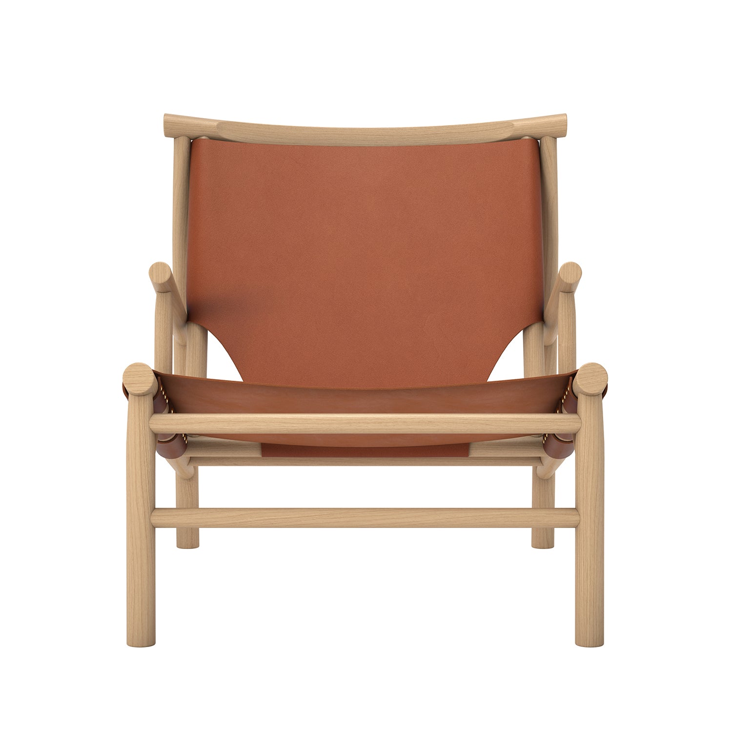 NORR11 Samurai Armchair in brandy leather