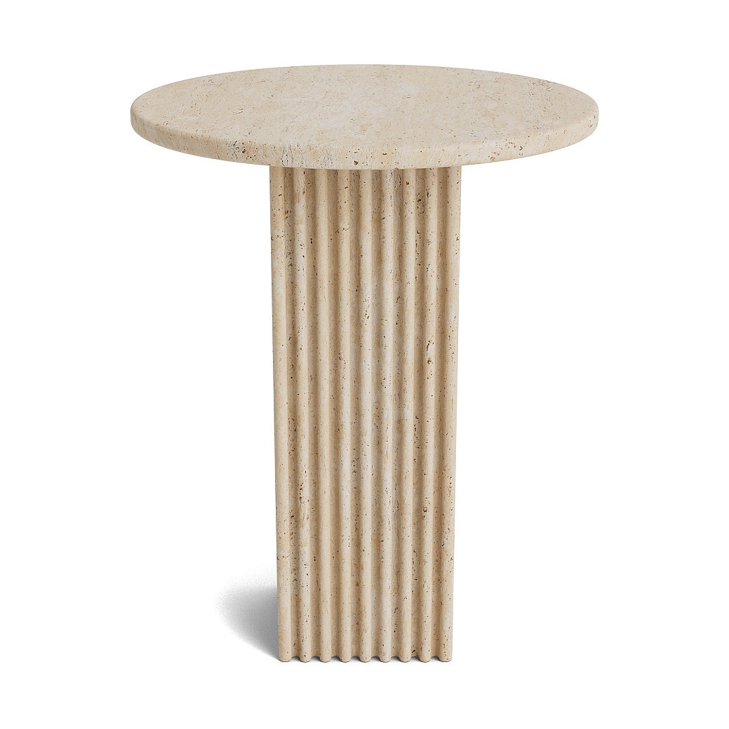 NORR11 Soho Side Table in travertine