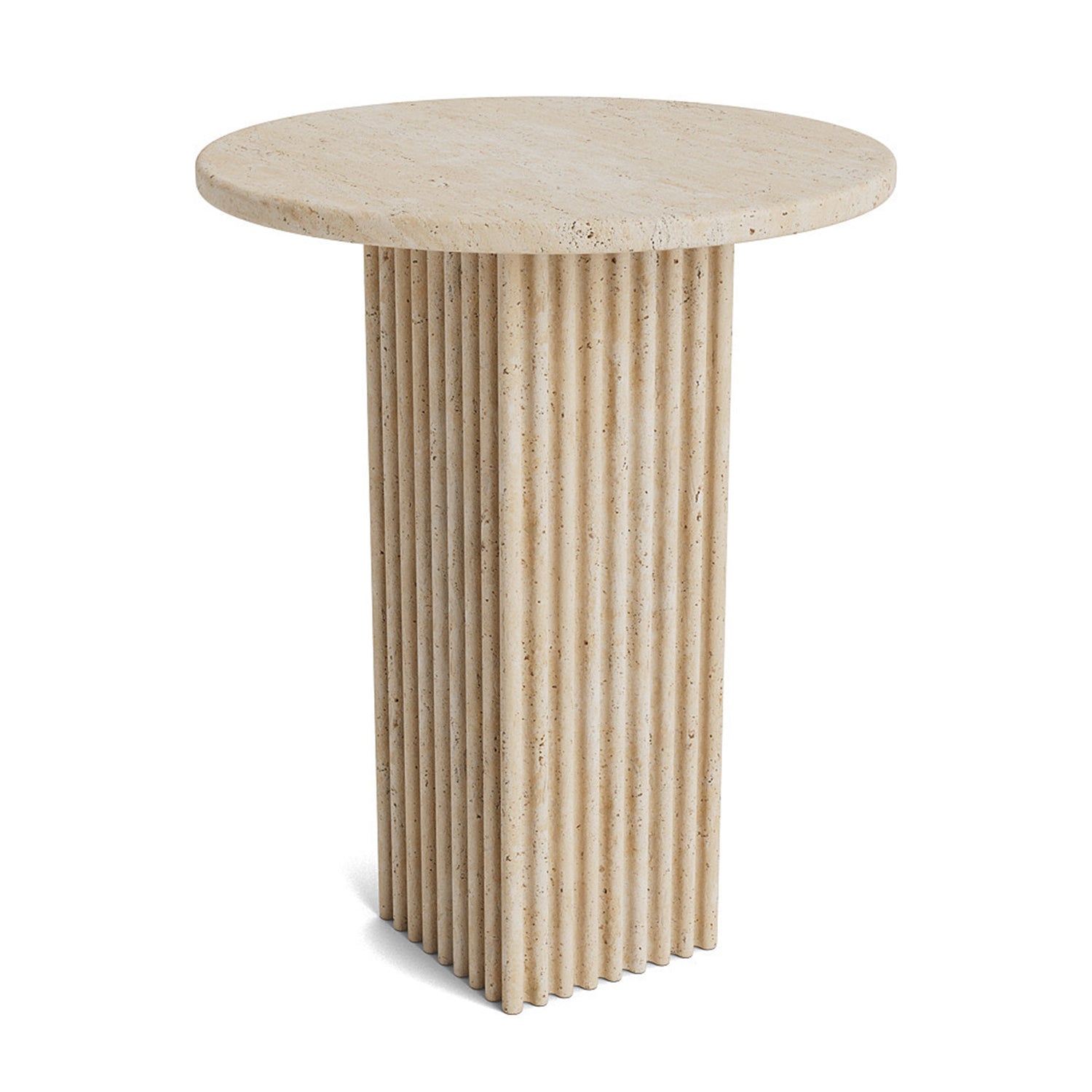 NORR11 Soho Side Table in travertine