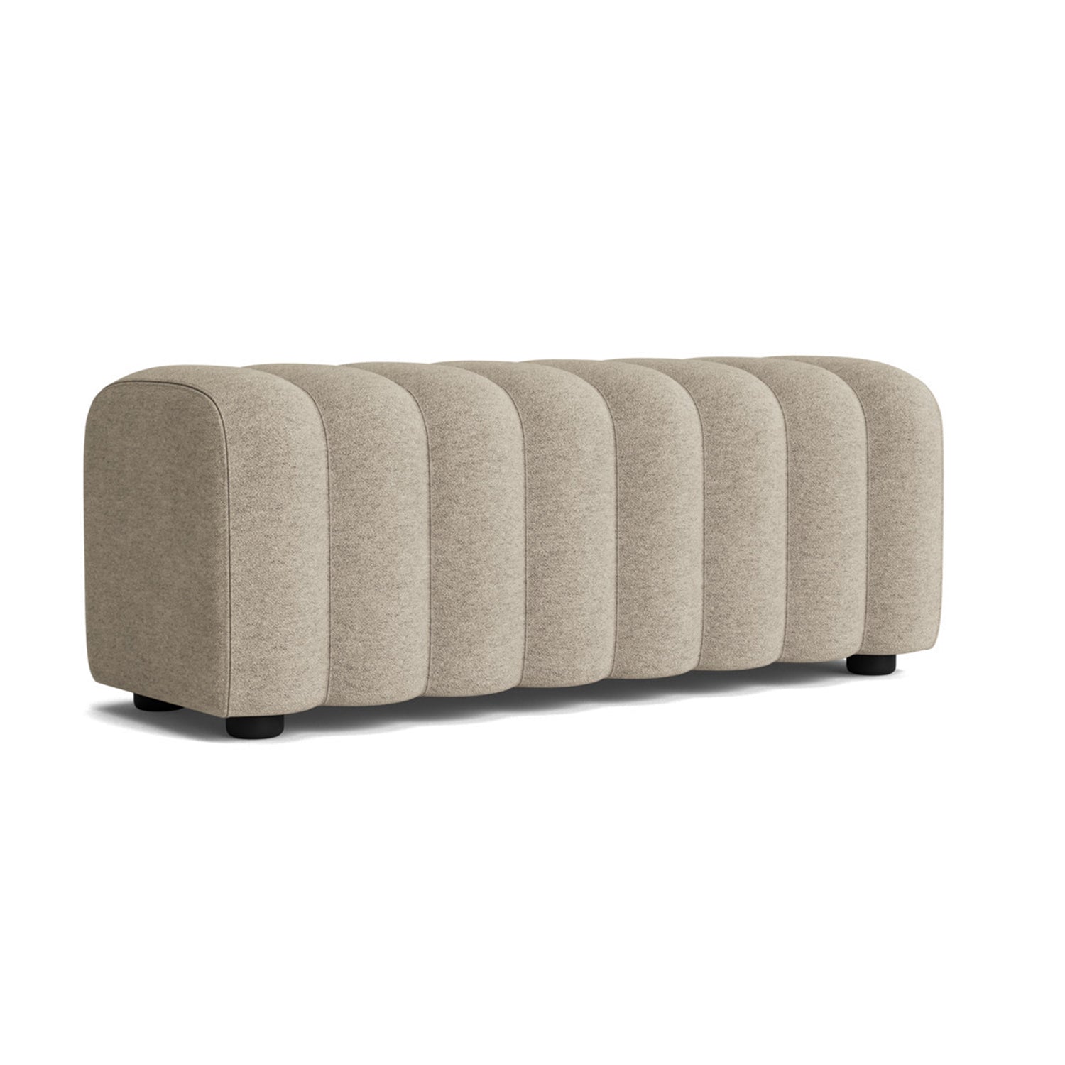 NORR11 Studio Bench in Barnum hemp fabric