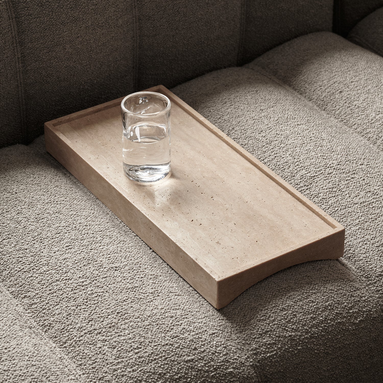 NORR11 Studio Single Tray in Travertine