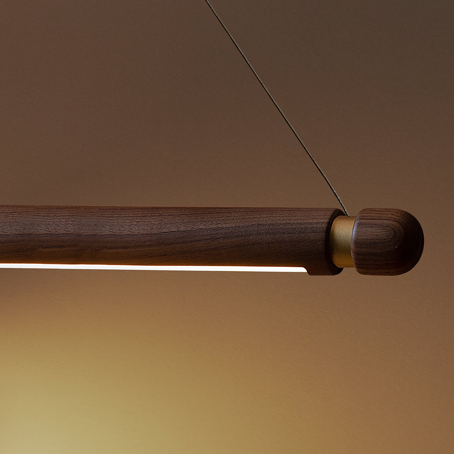 Nomon Linea H Pendant in walnut