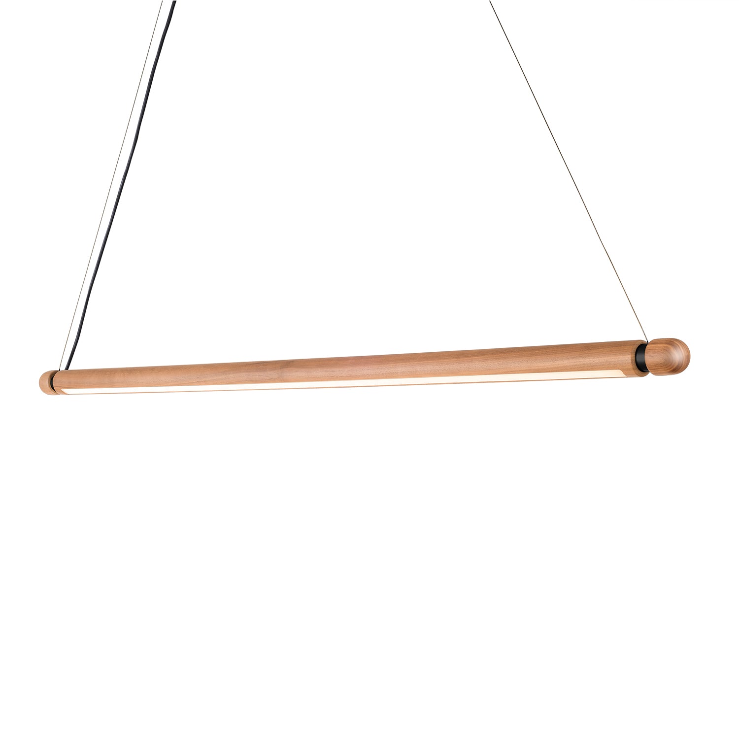 Nomon Linea H Pendant in oak and graphite