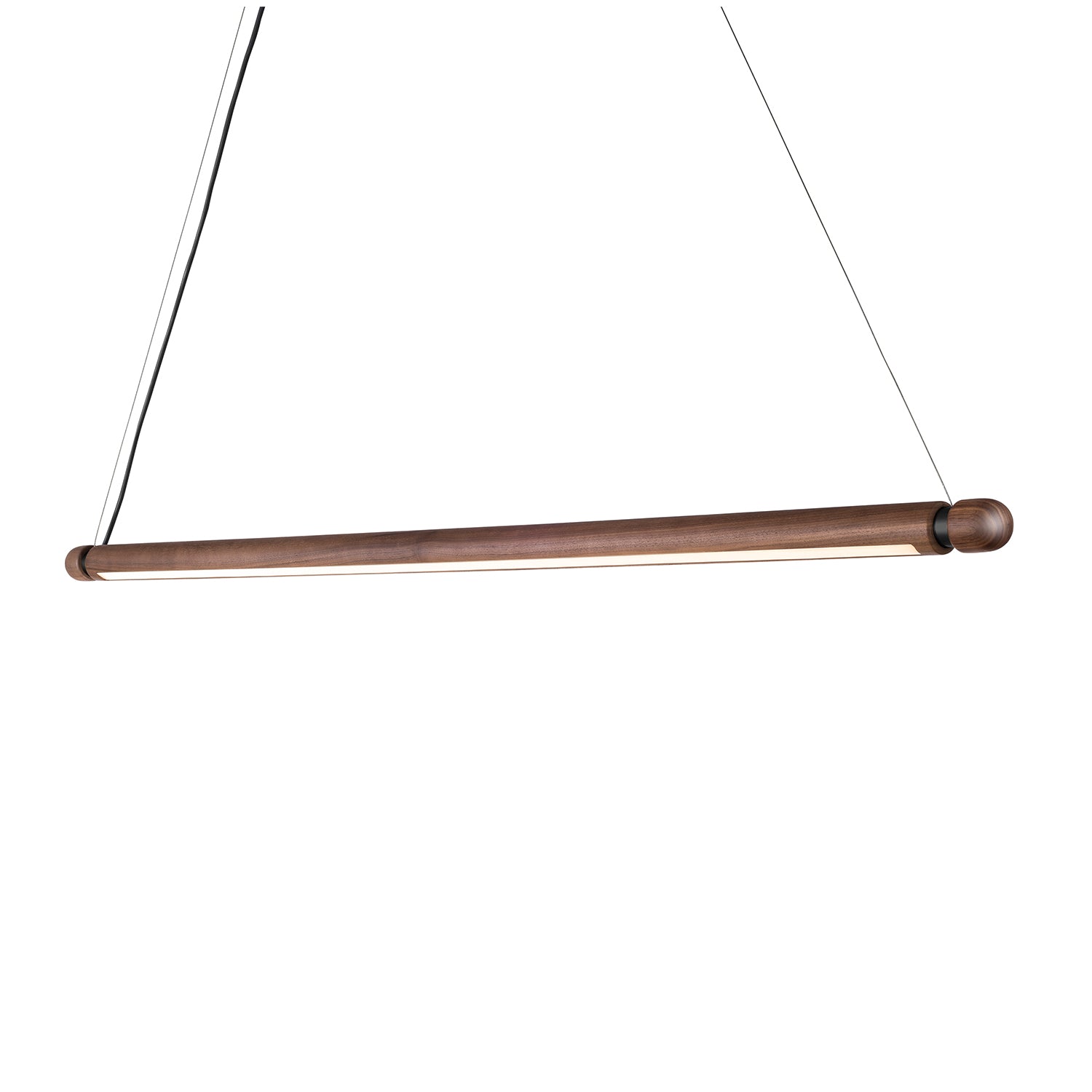 Nomon Linea H Pendant in walnut and graphite